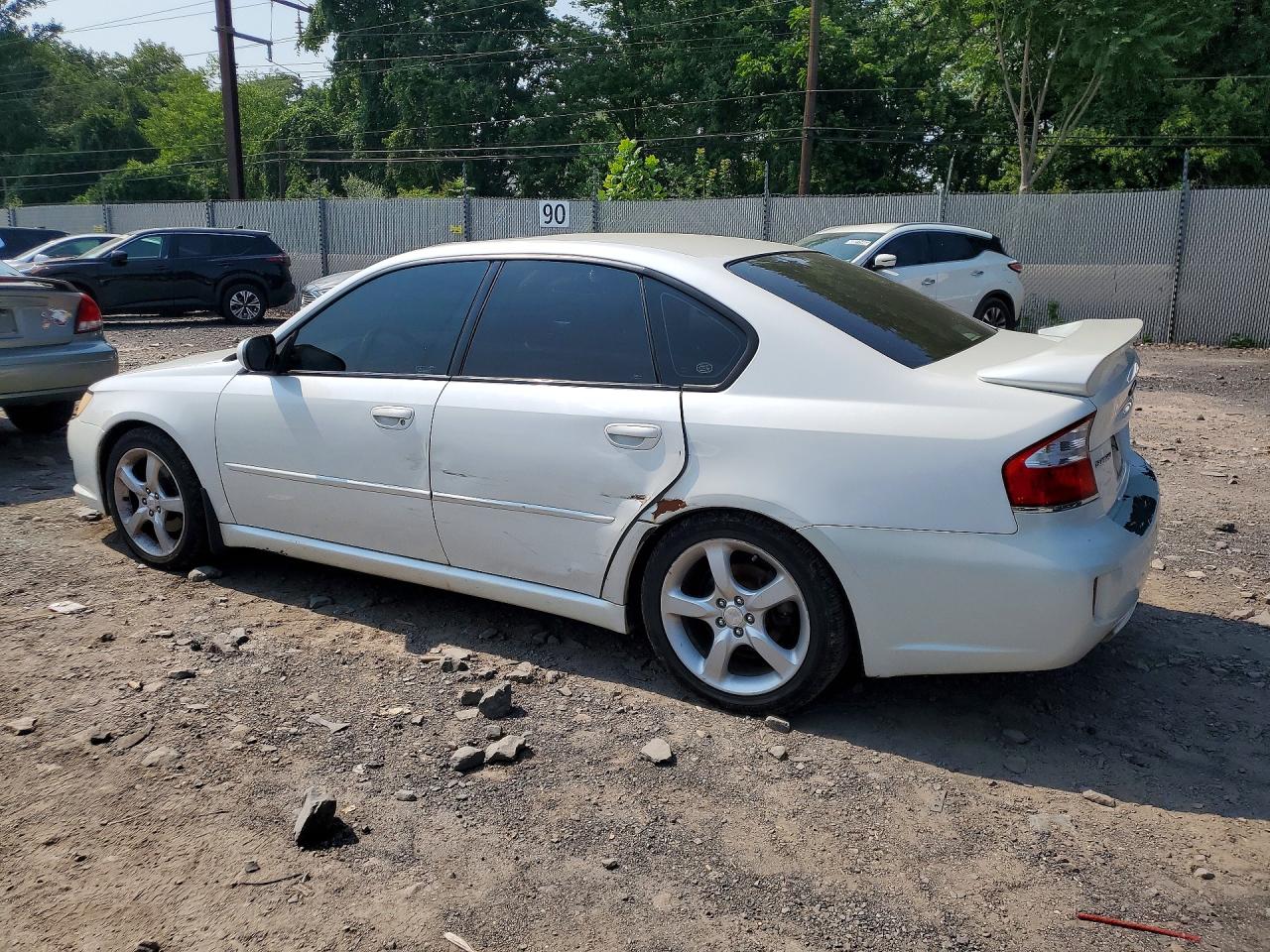 2008 Subaru Legacy 2.5i White vin: 4S3BL616887200665