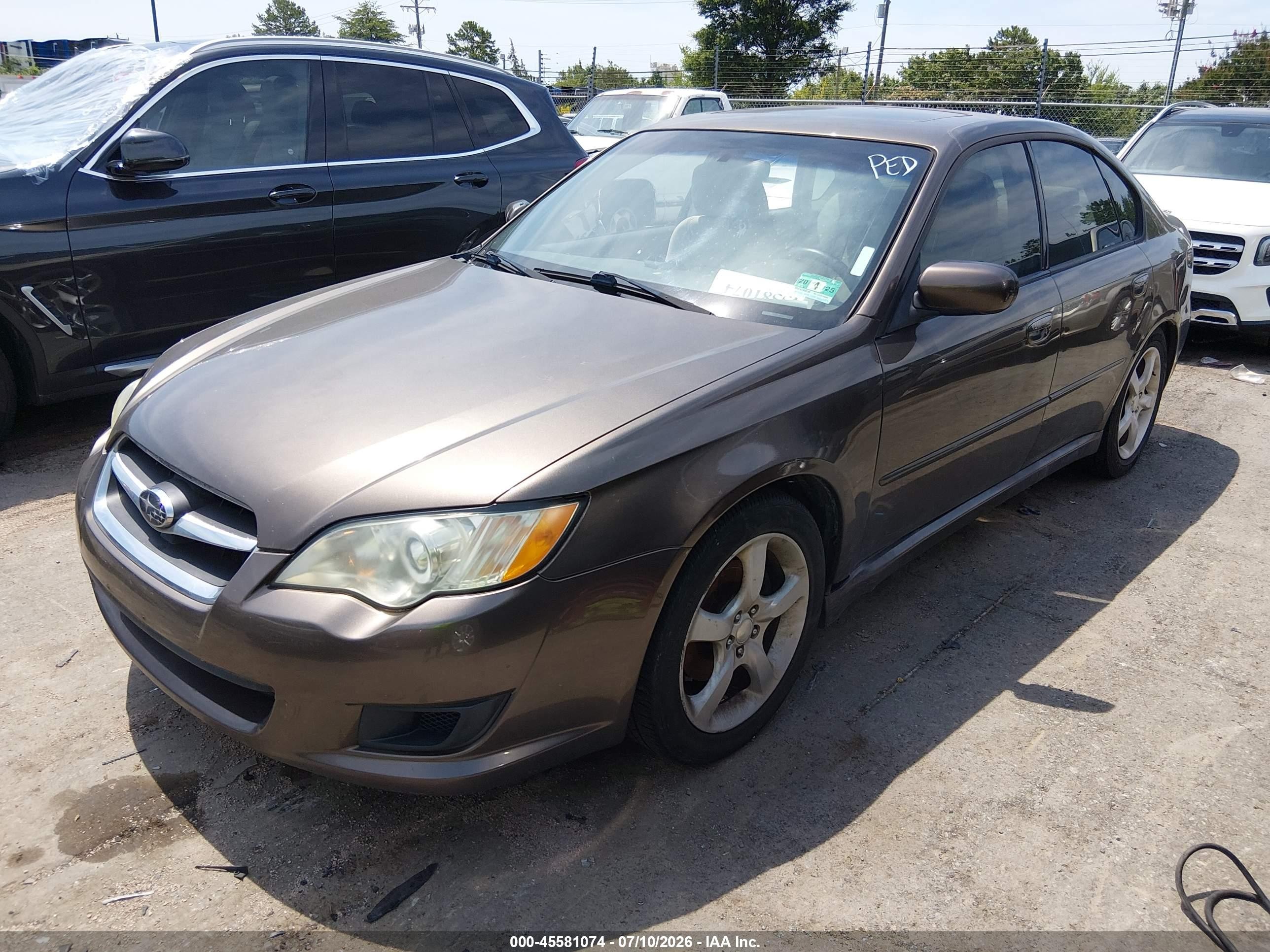 2009 Subaru Legacy 2.5i Brown vin: 4S3BL616897211330