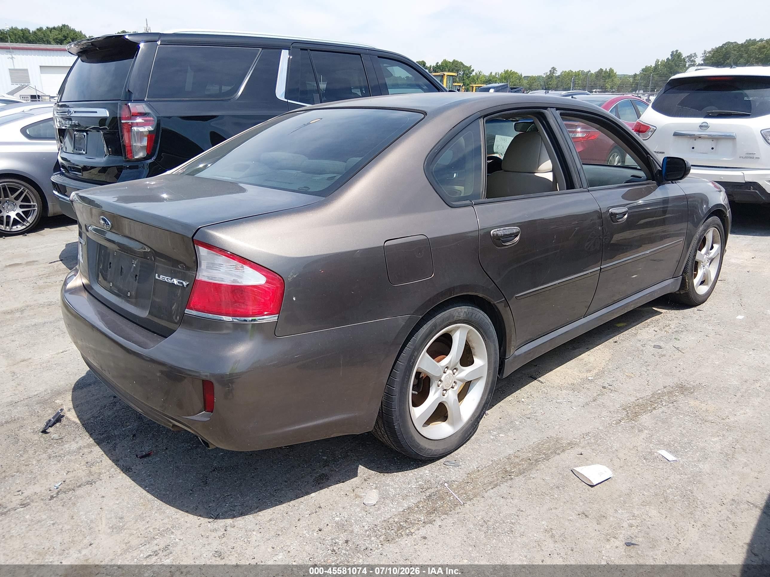 2009 Subaru Legacy 2.5i Brown vin: 4S3BL616897211330