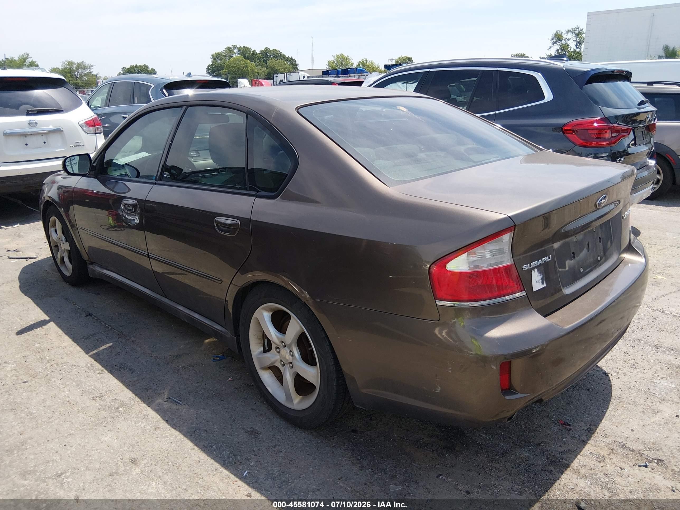 2009 Subaru Legacy 2.5i Brown vin: 4S3BL616897211330
