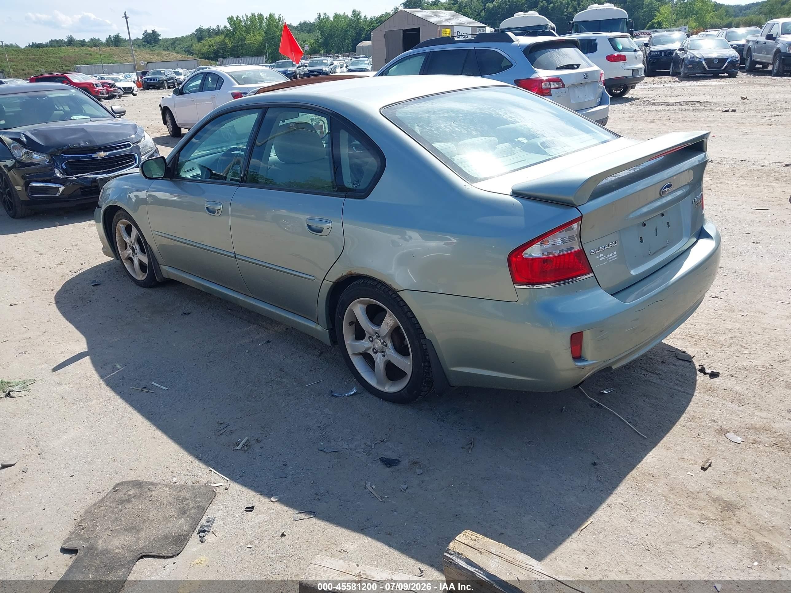 2009 Subaru Legacy 2.5i Green vin: 4S3BL616897224191