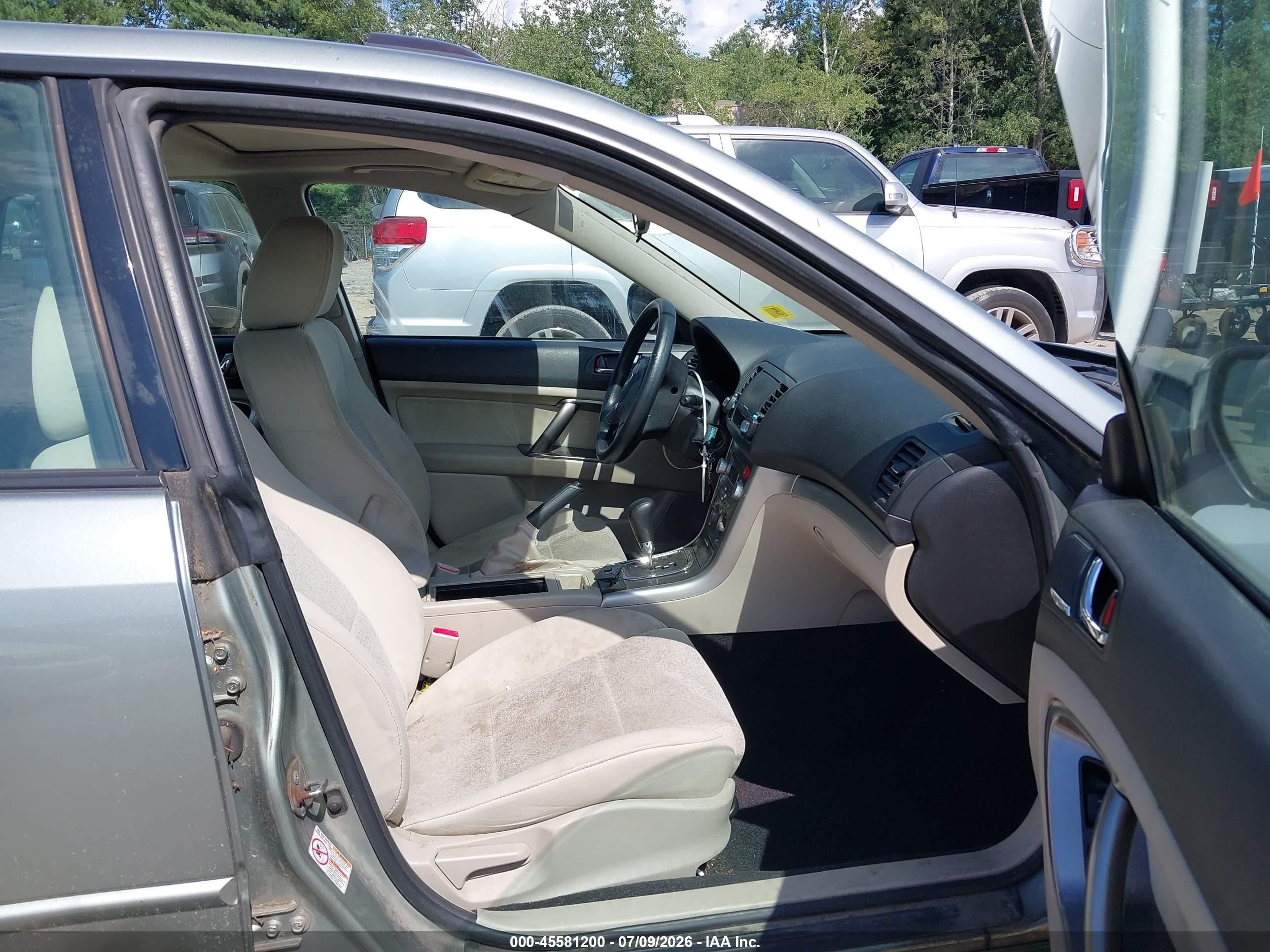 2009 Subaru Legacy 2.5i Green vin: 4S3BL616897224191