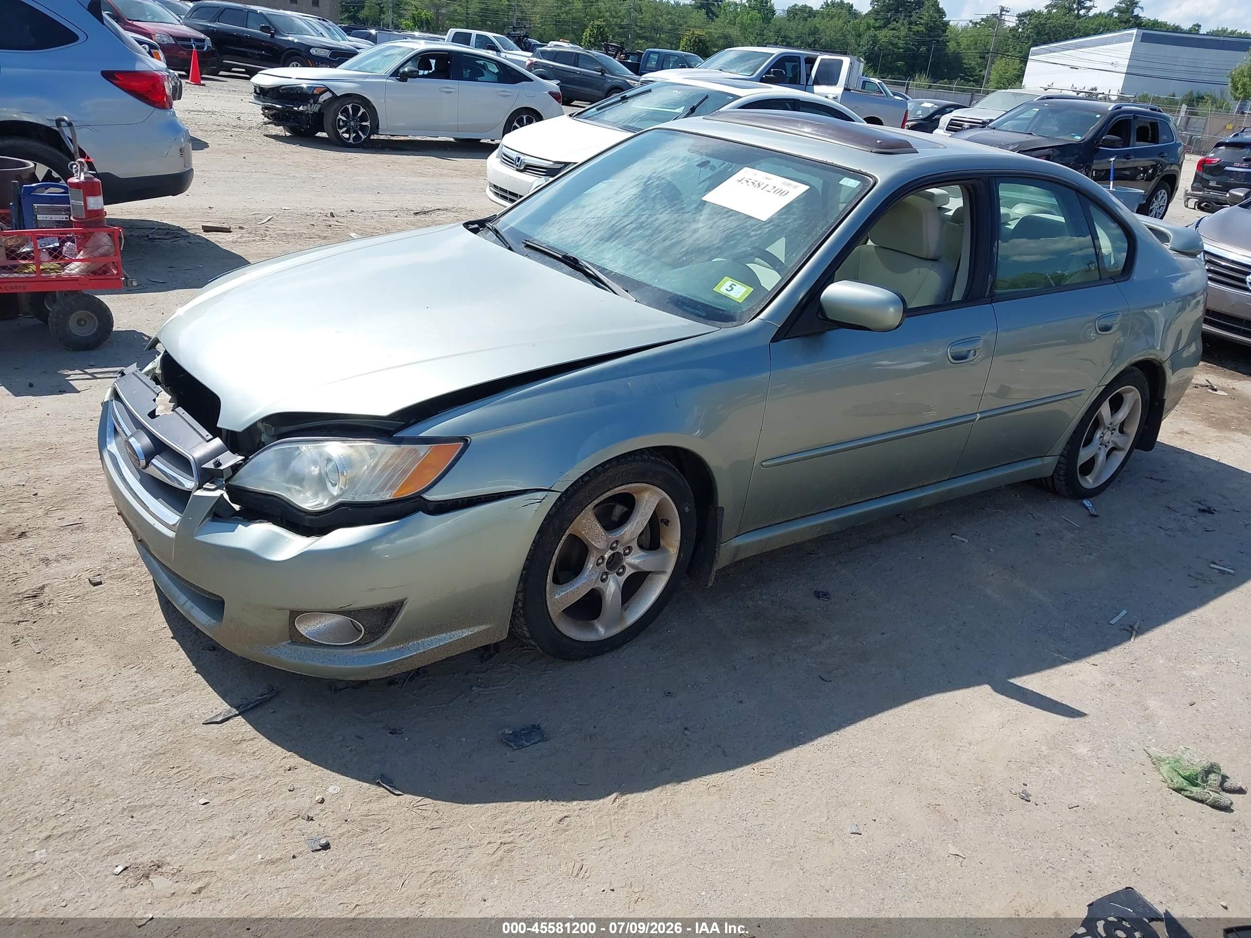 2009 Subaru Legacy 2.5i Зеленый vin: 4S3BL616897224191