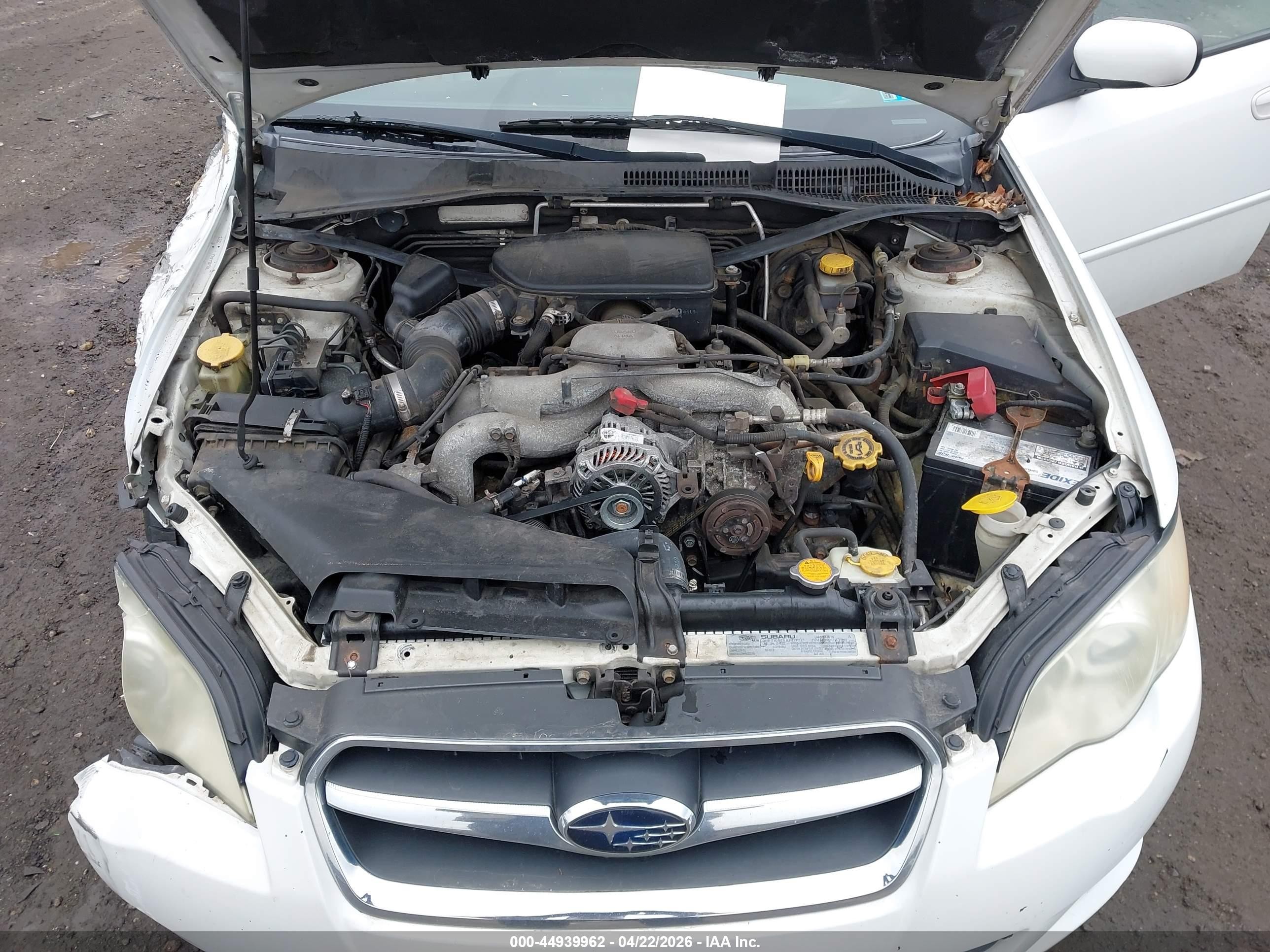 2009 Subaru Legacy 2.5i White vin: 4S3BL616897235434