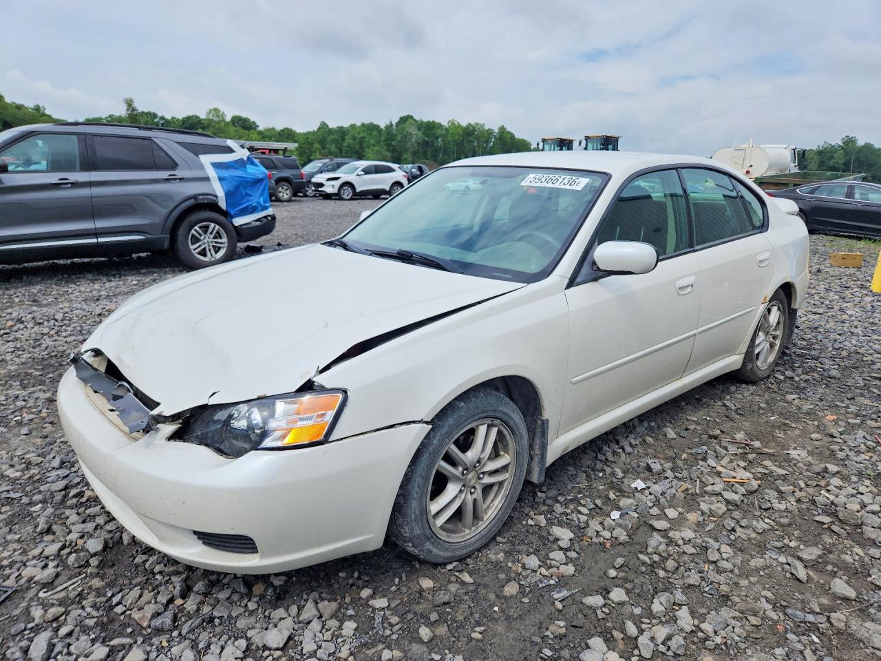 2005 Subaru Legacy 2.5i Белый vin: 4S3BL616957208110