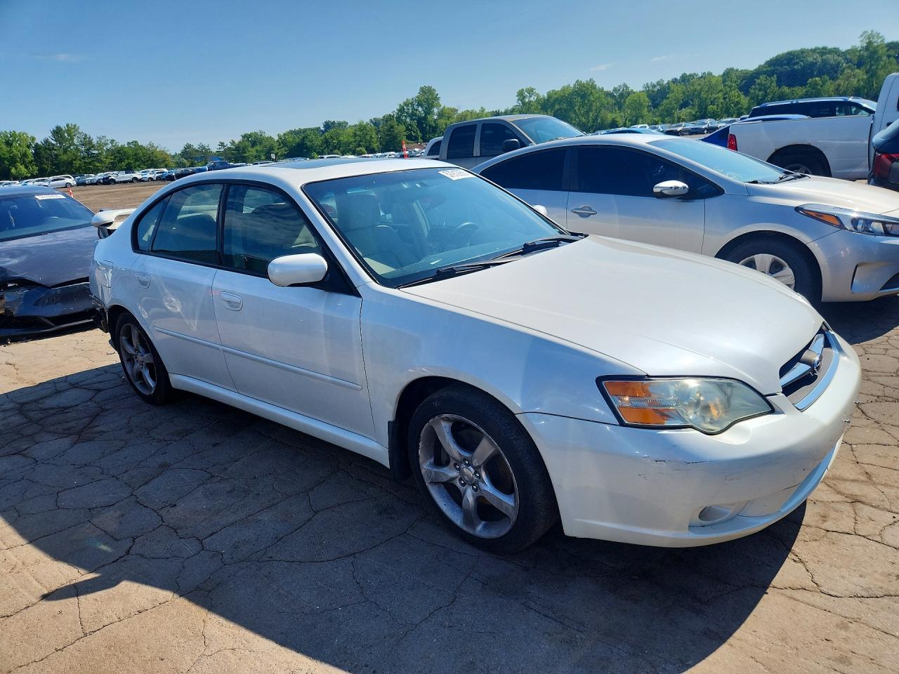 2007 Subaru Legacy 2.5i White vin: 4S3BL616977212242