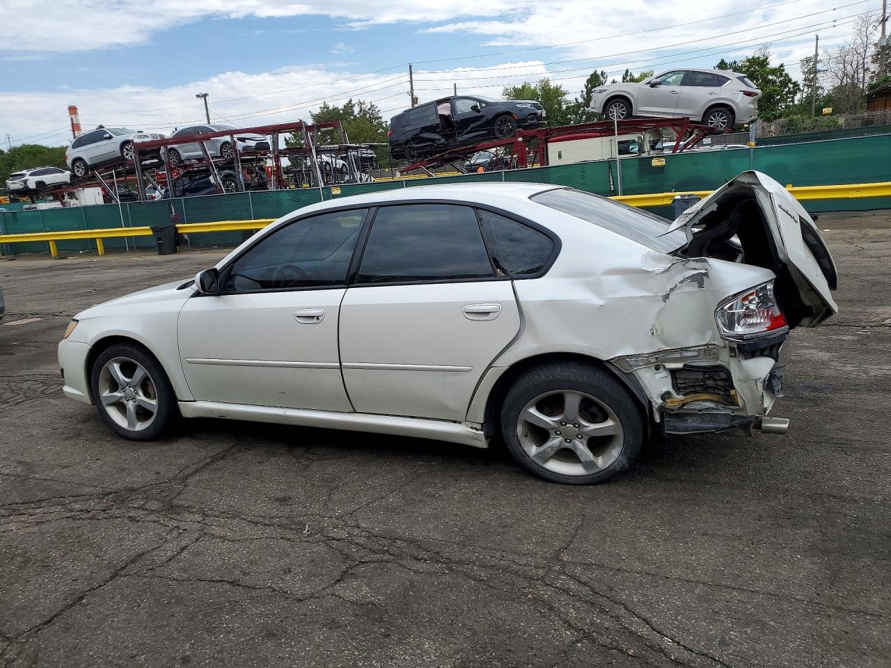 2008 Subaru Legacy 2.5i White vin: 4S3BL616987227146