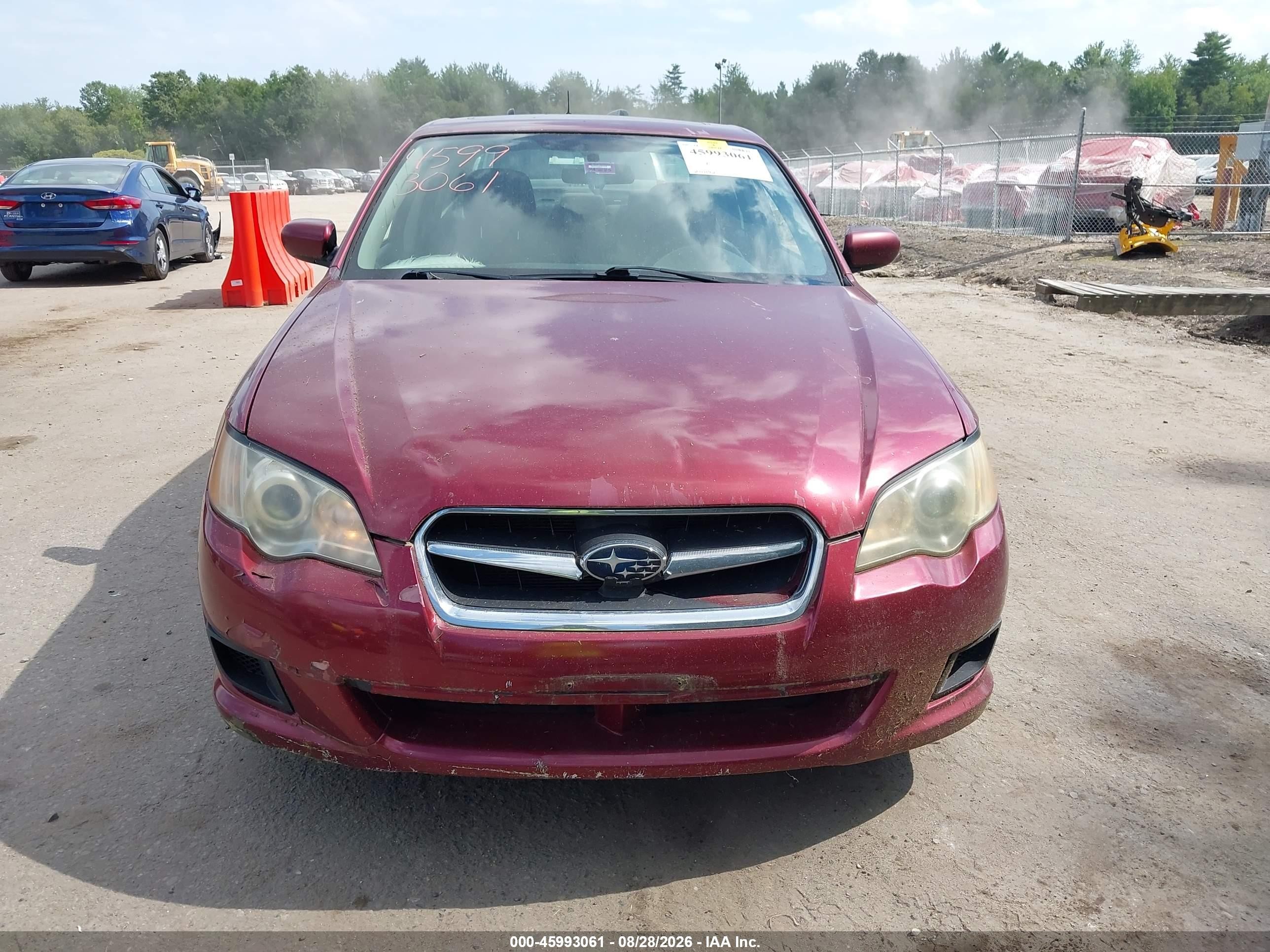 2009 Subaru Legacy 2.5i Maroon vin: 4S3BL616X97233572