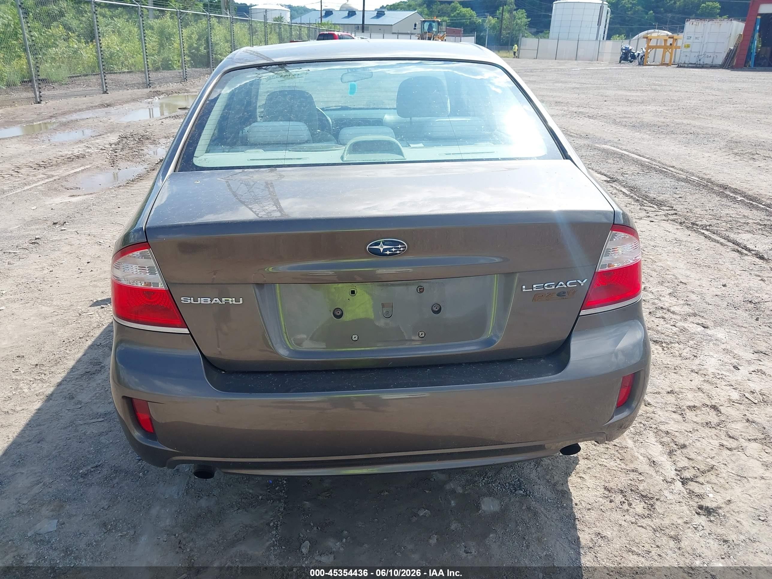 2009 Subaru Legacy 2.5i Brown vin: 4S3BL616X97236584