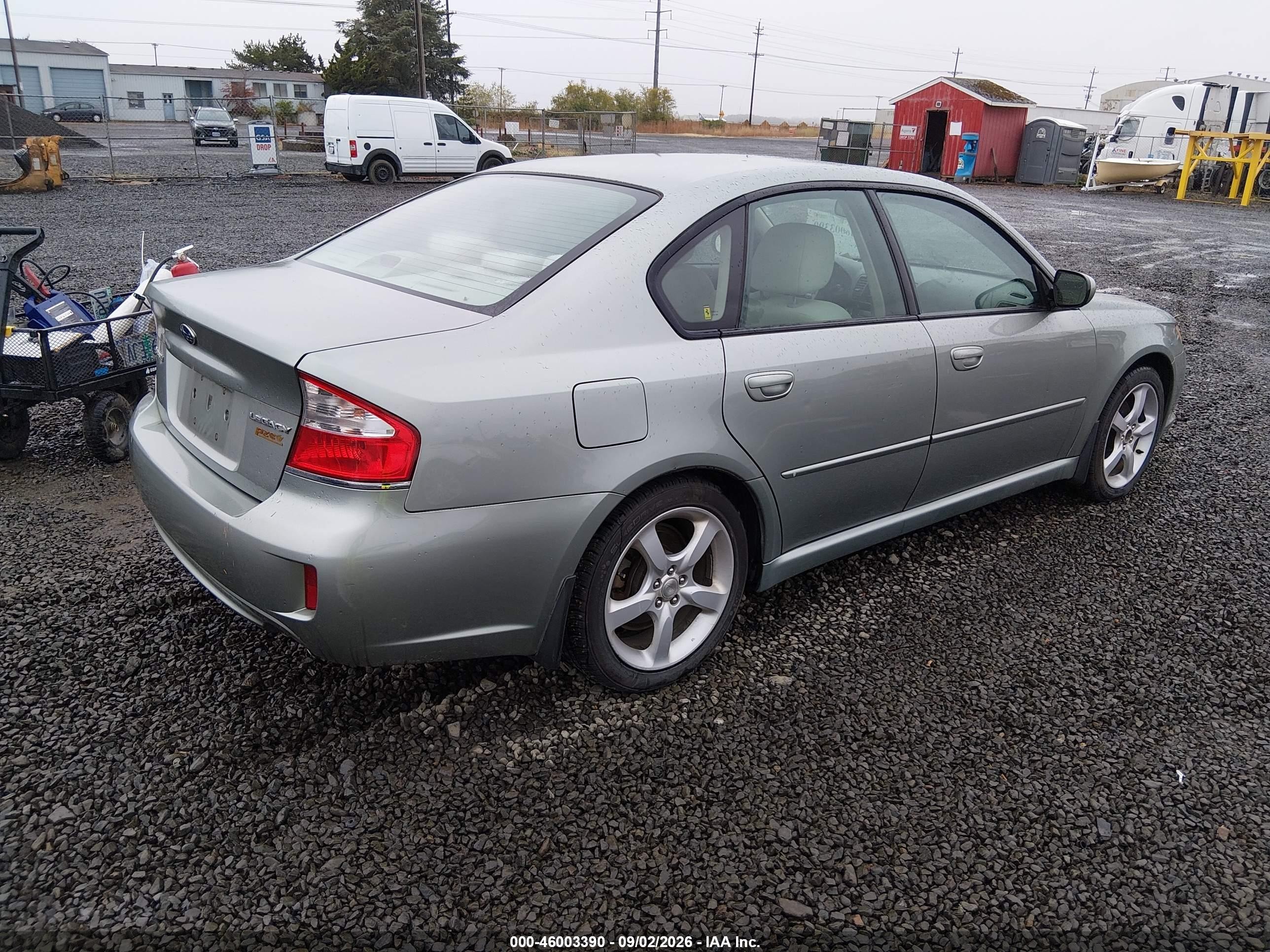 2009 Subaru Legacy 2.5i Серебряный vin: 4S3BL616X97236665