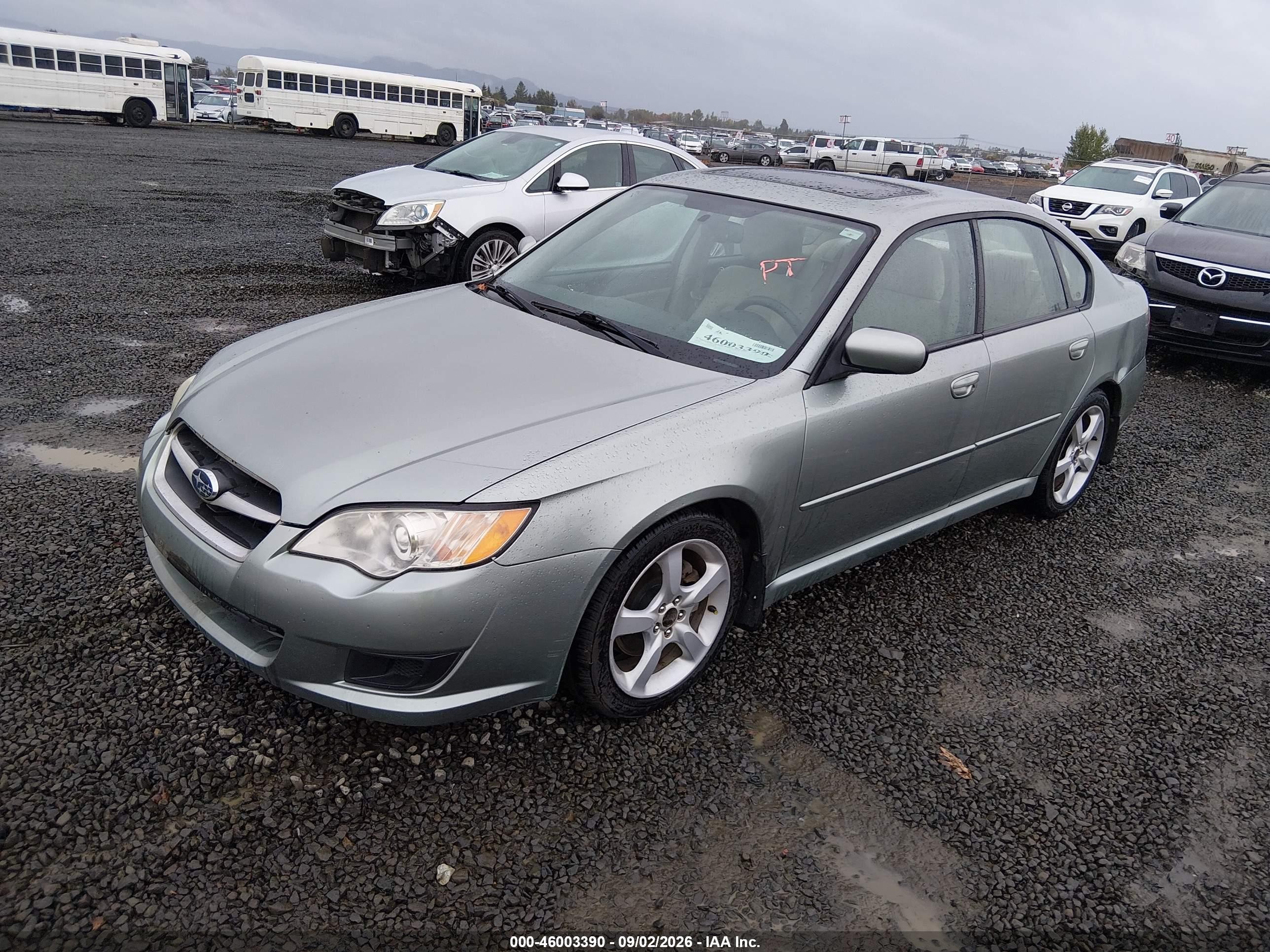 2009 Subaru Legacy 2.5i Серебряный vin: 4S3BL616X97236665