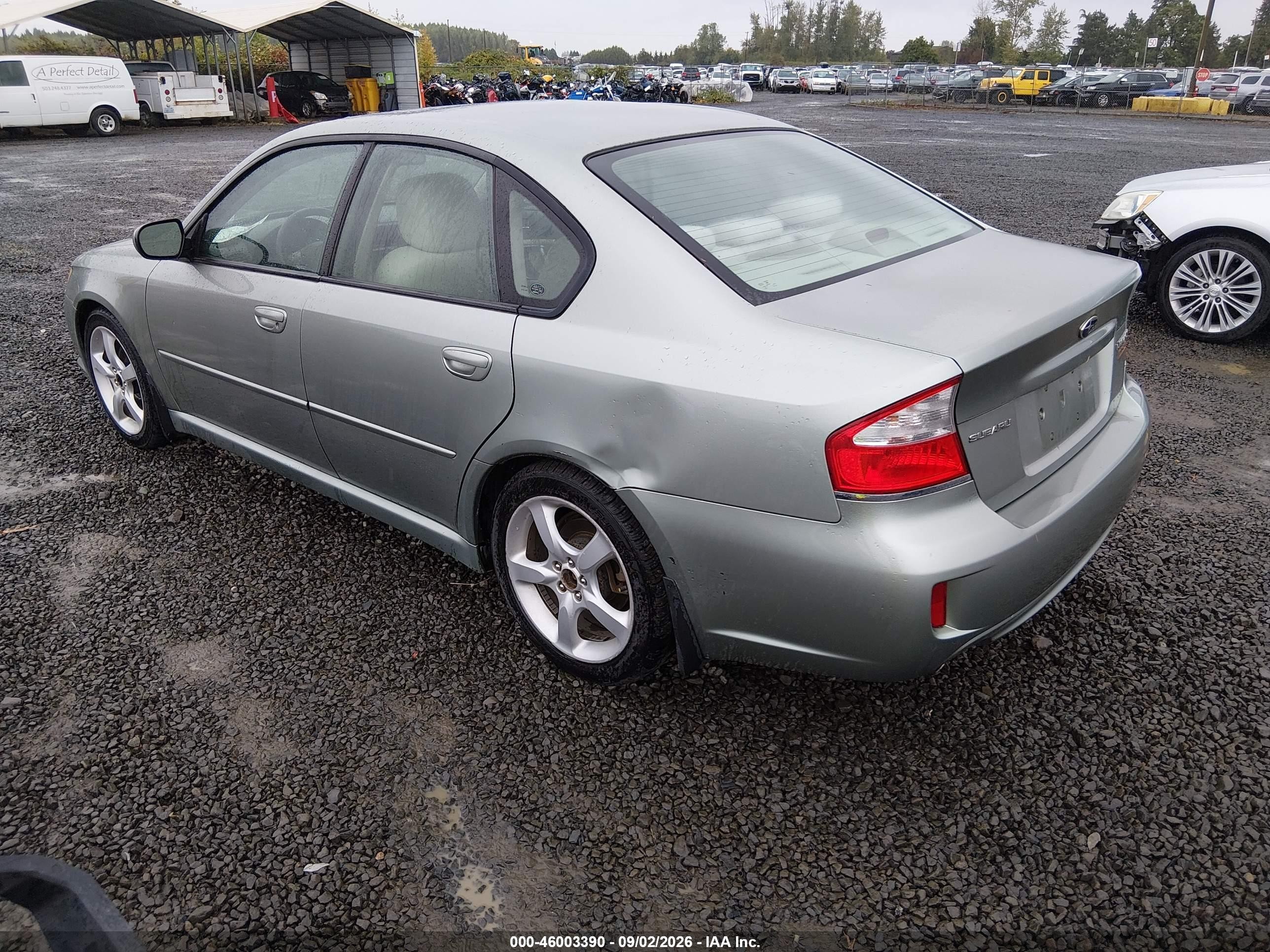 2009 Subaru Legacy 2.5i Серебряный vin: 4S3BL616X97236665