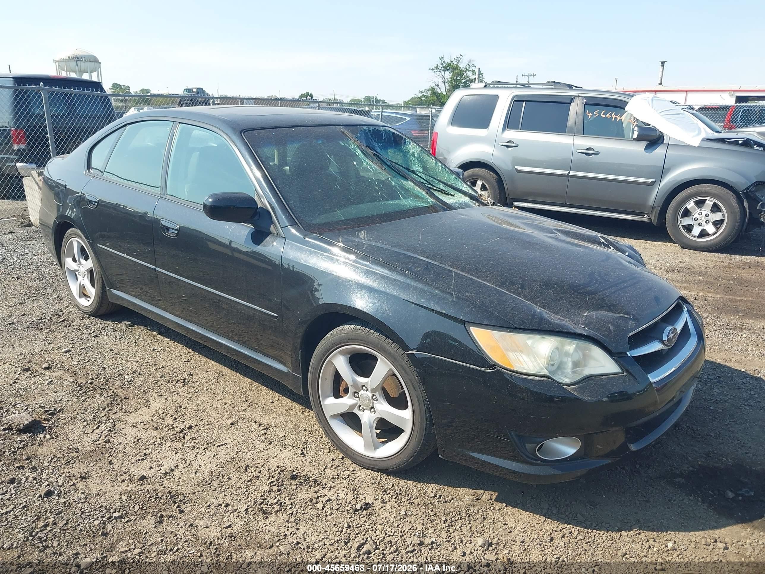 2008 Subaru Legacy (natl) Ltd/ltd W/vdc Black vin: 4S3BL626087224909