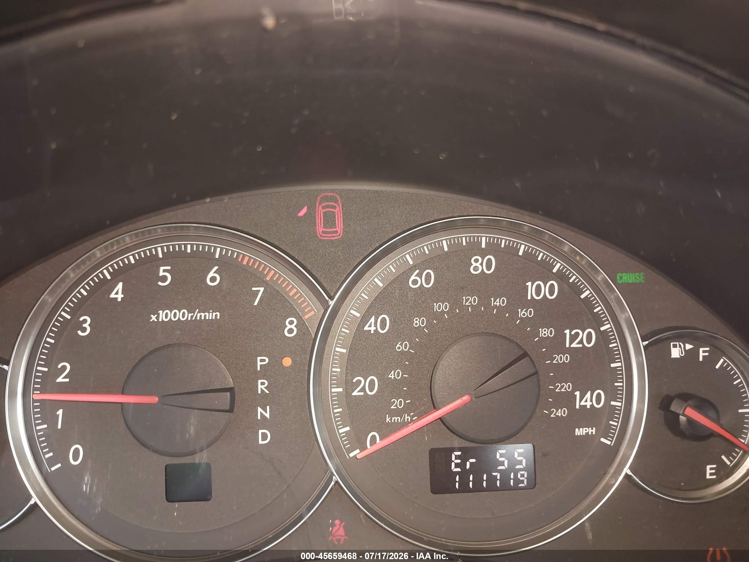 2008 Subaru Legacy (natl) Ltd/ltd W/vdc Black vin: 4S3BL626087224909