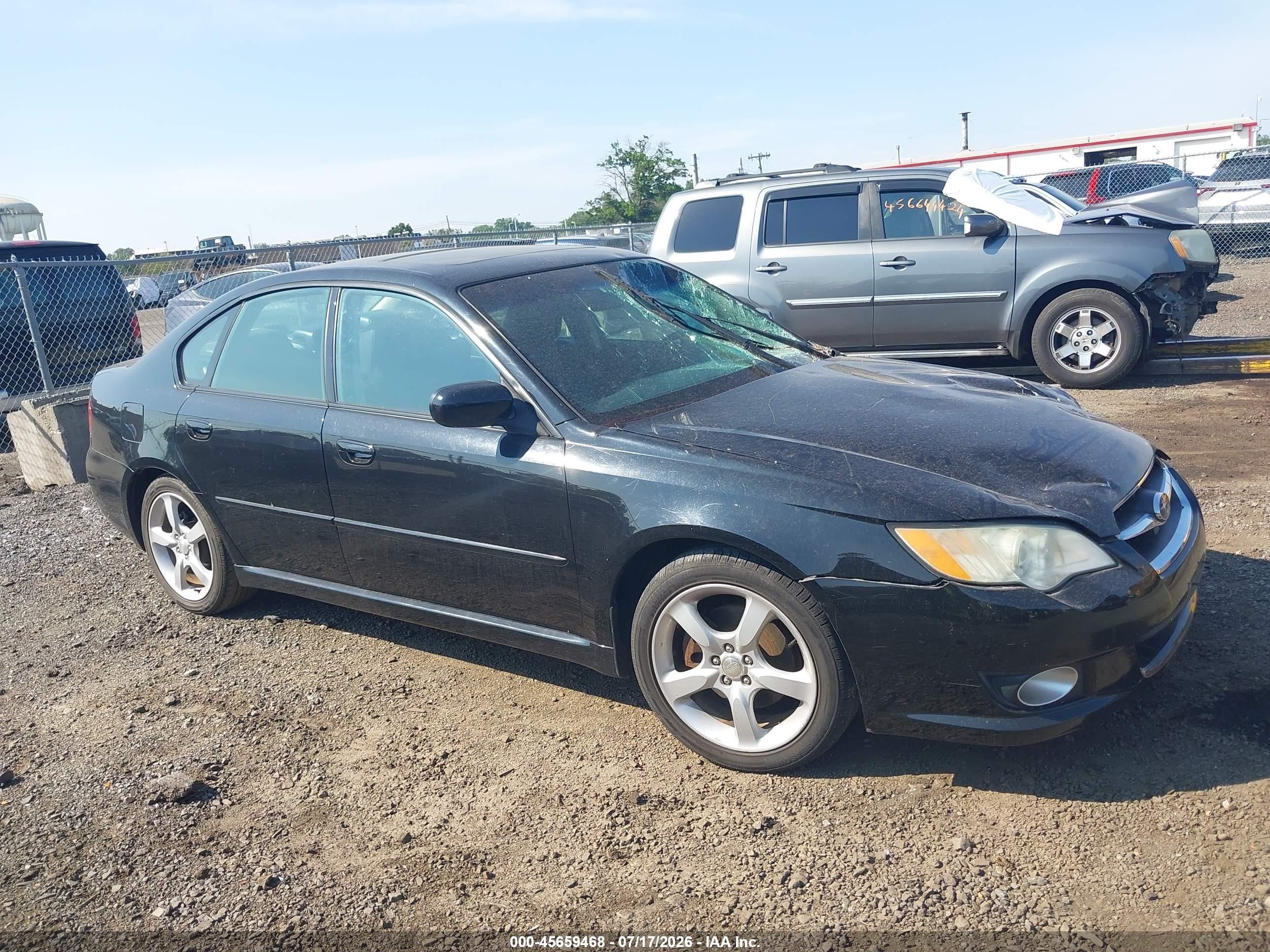 2008 Subaru Legacy (natl) Ltd/ltd W/vdc Black vin: 4S3BL626087224909