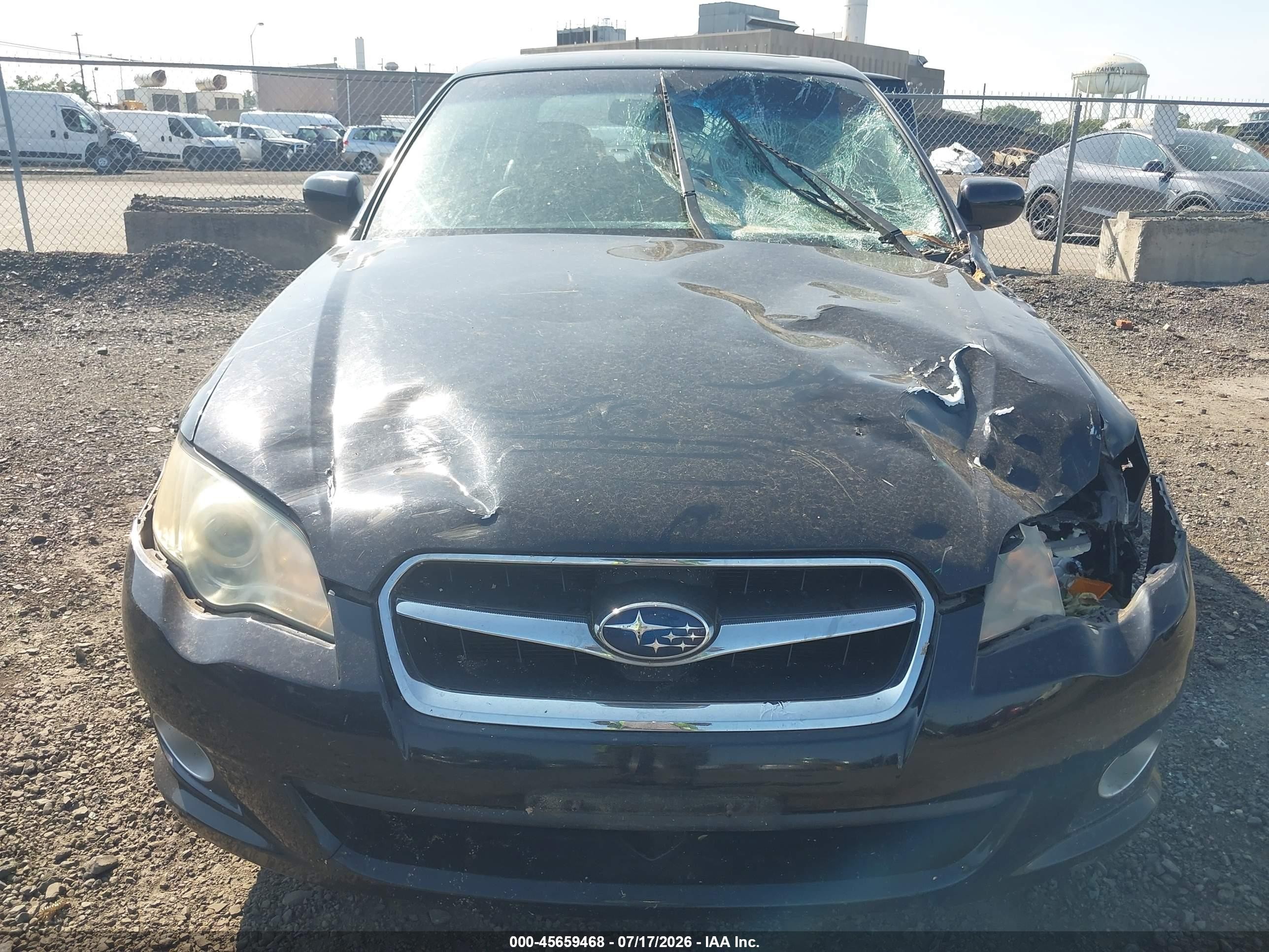 2008 Subaru Legacy (natl) Ltd/ltd W/vdc Black vin: 4S3BL626087224909