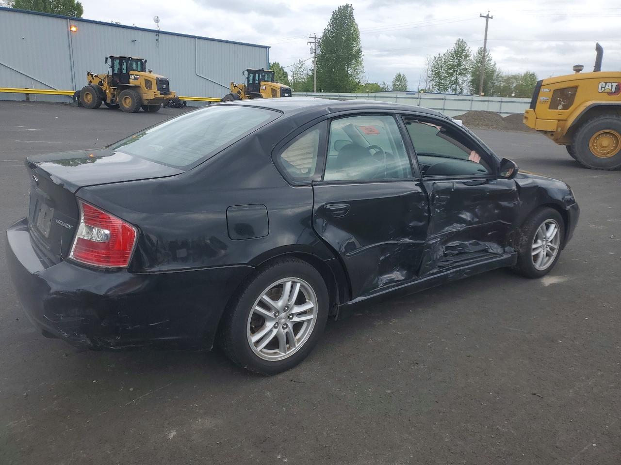 2005 Subaru Legacy 2.5i Limited Black vin: 4S3BL626257218363