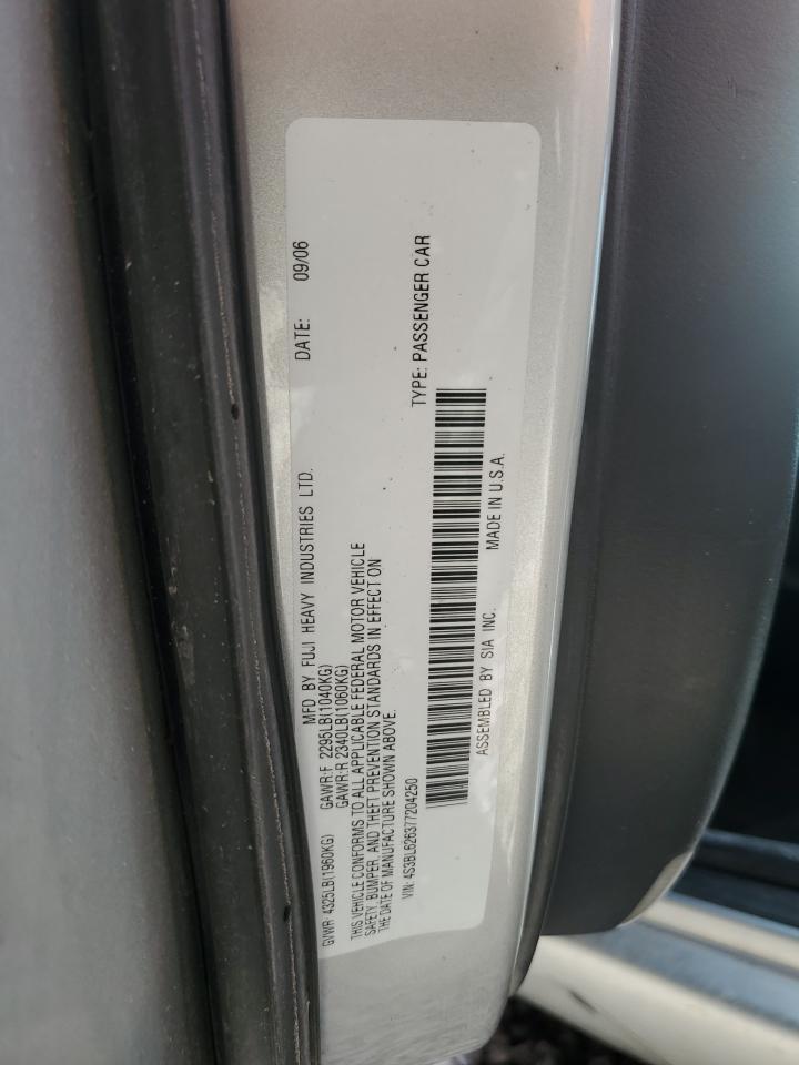 2007 Subaru Legacy Silver vin: 4S3BL626377204250