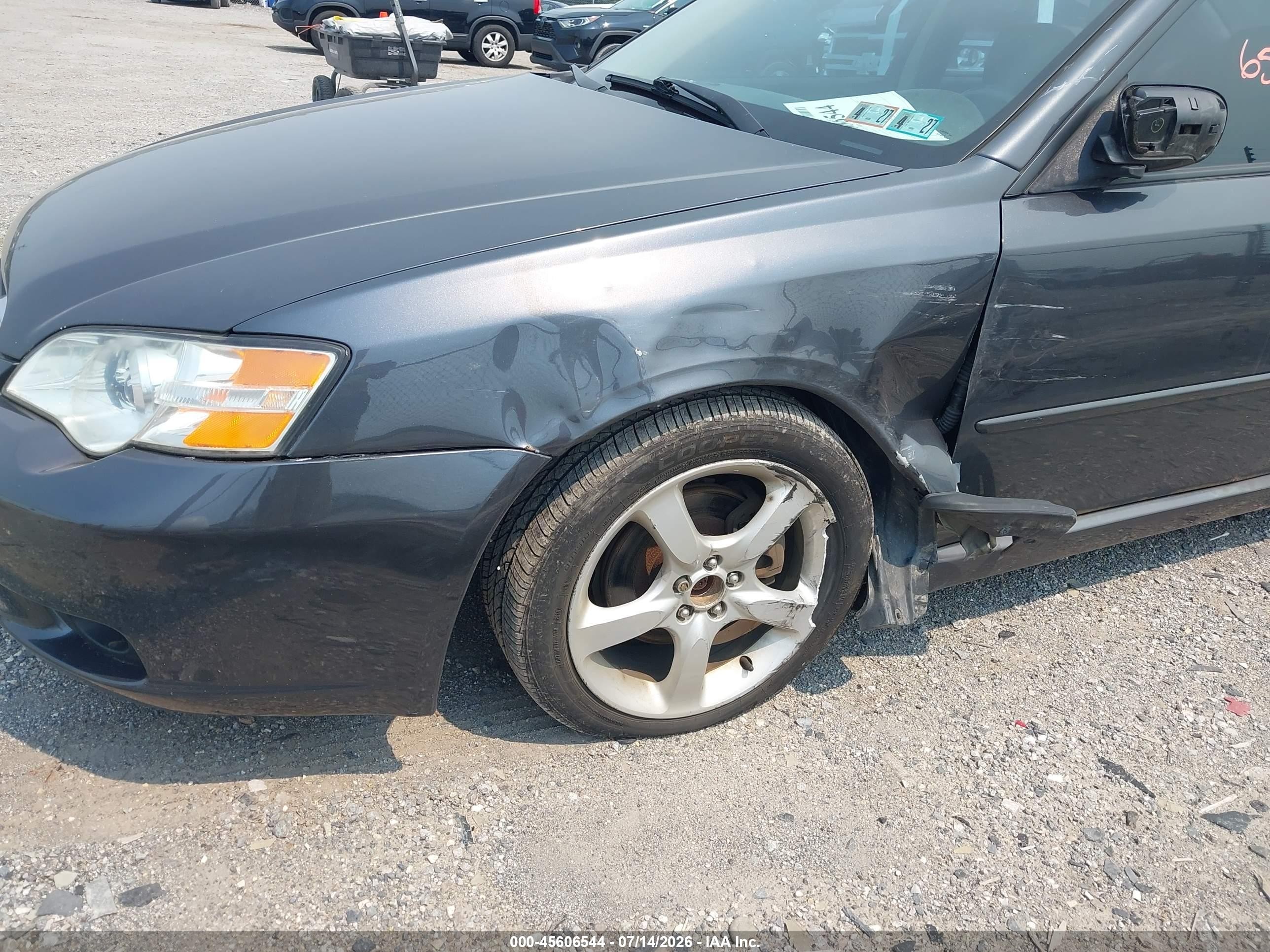 2007 Subaru Legacy 2.5i Limited Серый vin: 4S3BL626377212736
