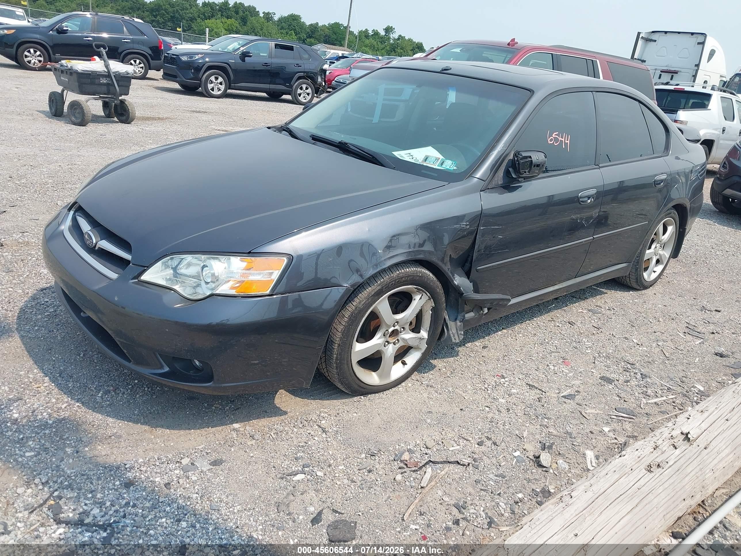 2007 Subaru Legacy 2.5i Limited Серый vin: 4S3BL626377212736
