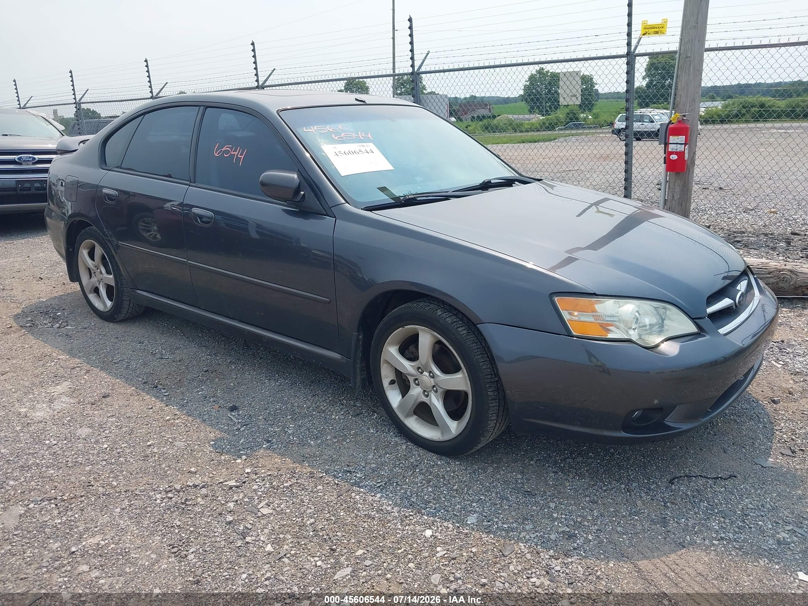 2007 Subaru Legacy 2.5i Limited Серый vin: 4S3BL626377212736
