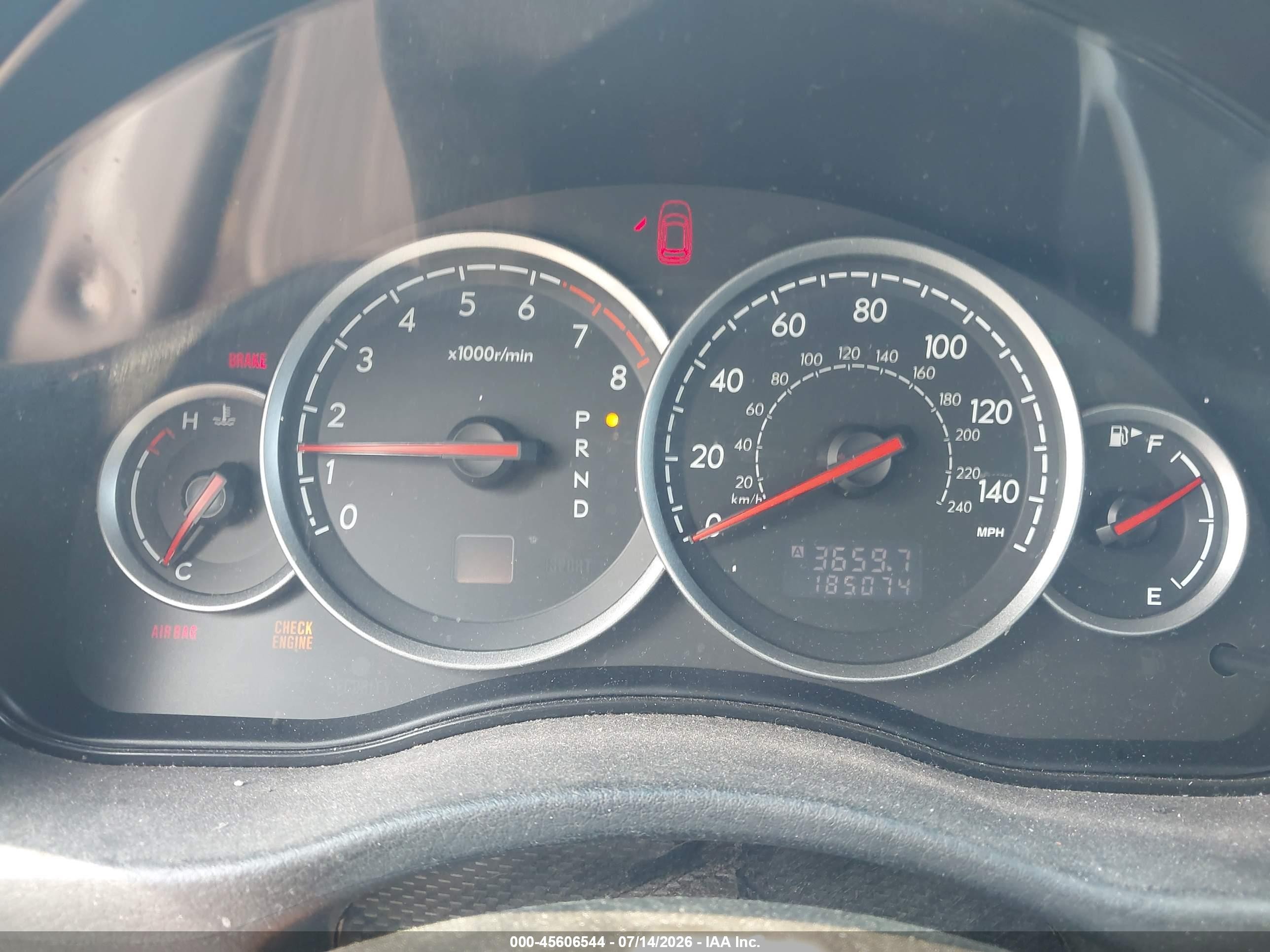 2007 Subaru Legacy 2.5i Limited Серый vin: 4S3BL626377212736