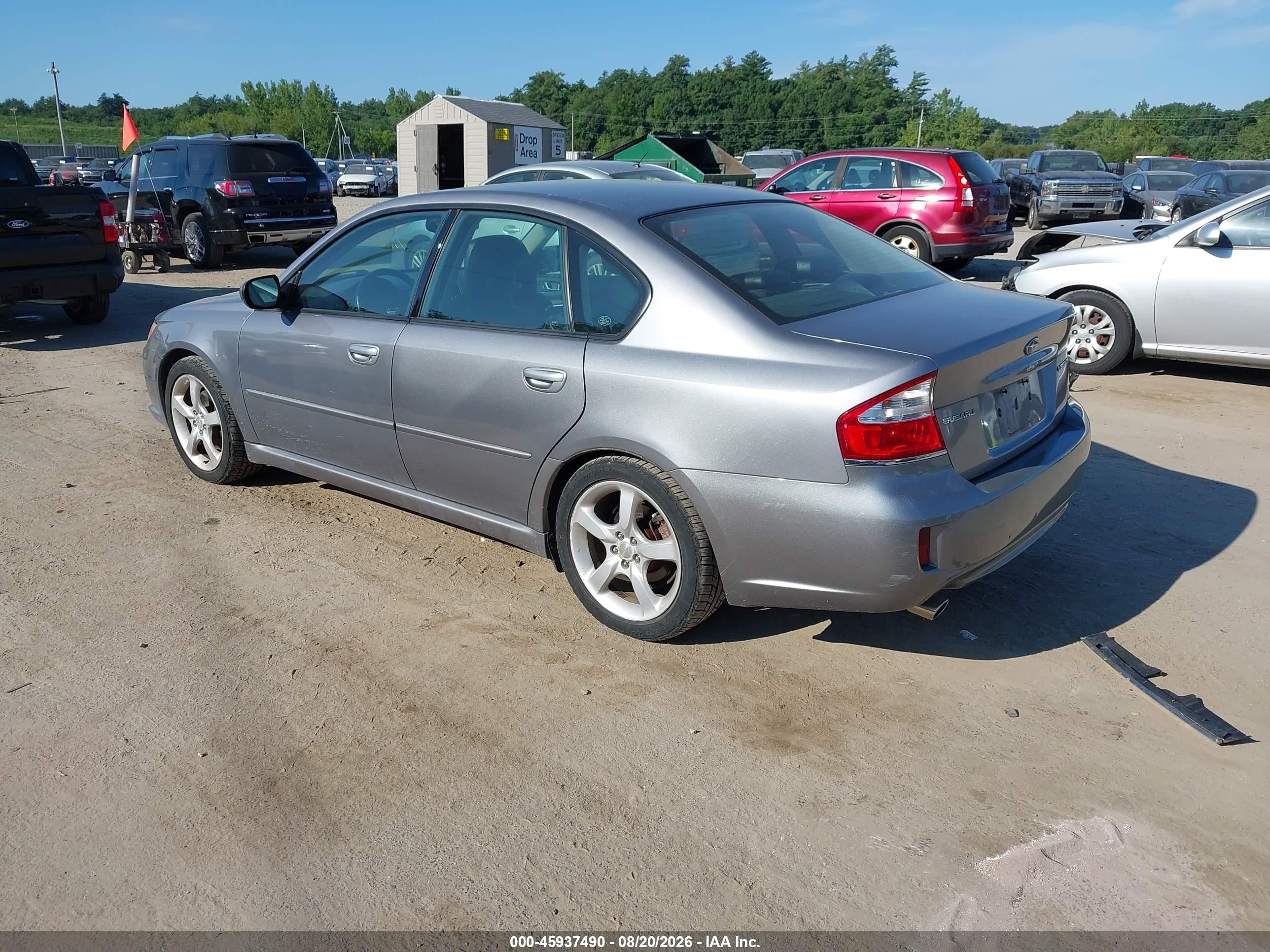 2008 Subaru Legacy 2.5i Limited Silver vin: 4S3BL626387214522