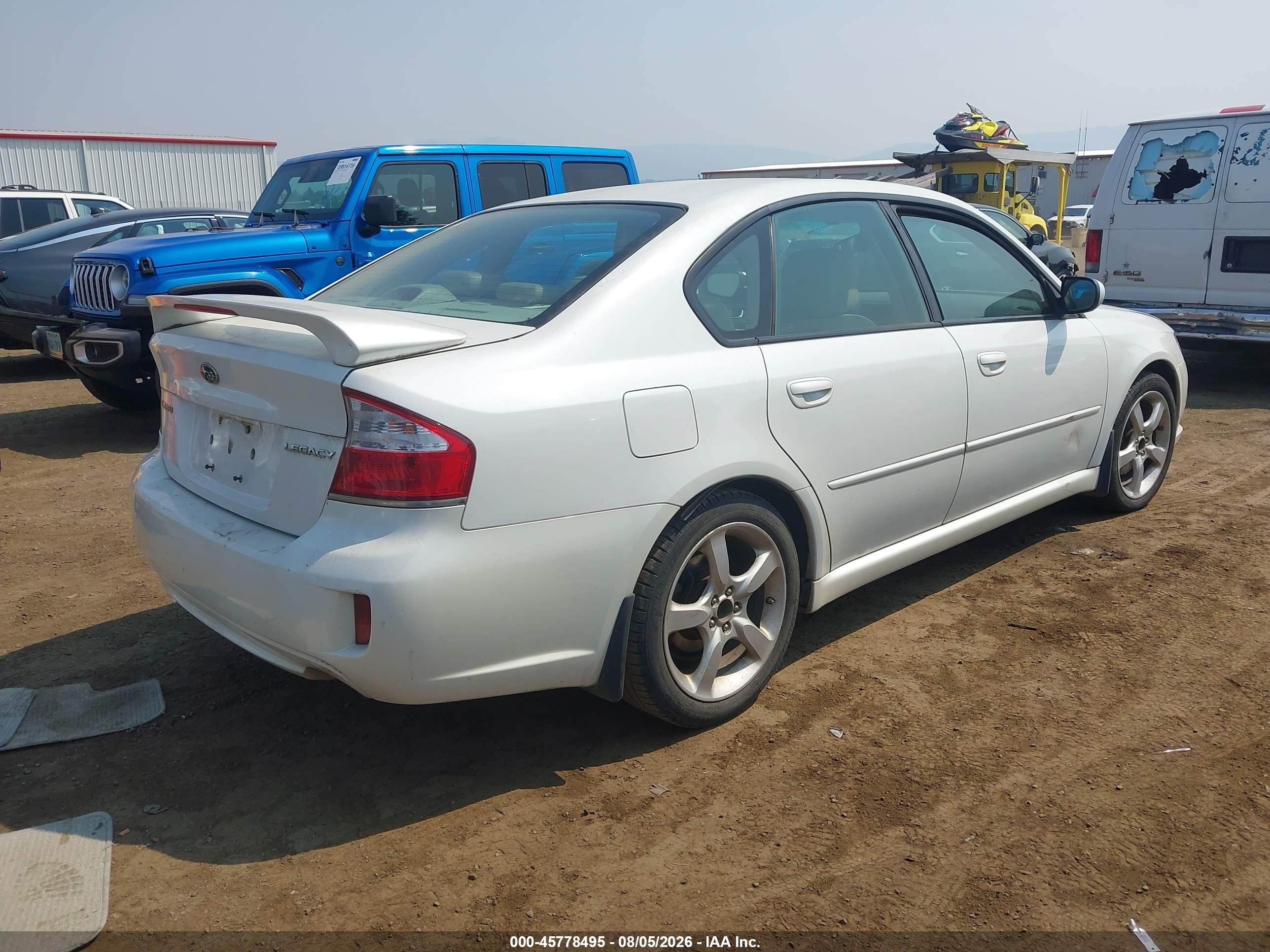 2008 Subaru Legacy 2.5i Limited Белый vin: 4S3BL626487217901