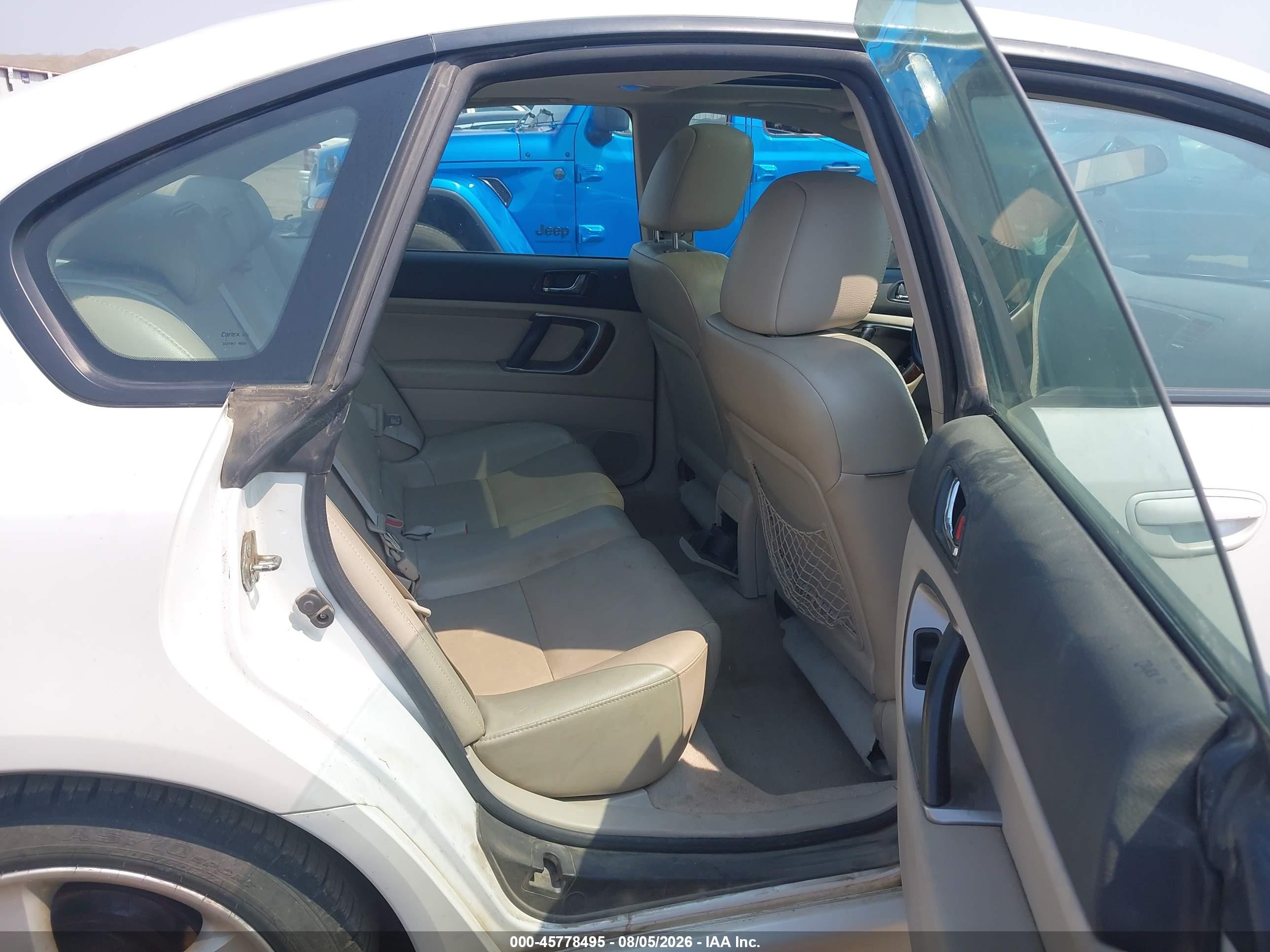 2008 Subaru Legacy 2.5i Limited Белый vin: 4S3BL626487217901