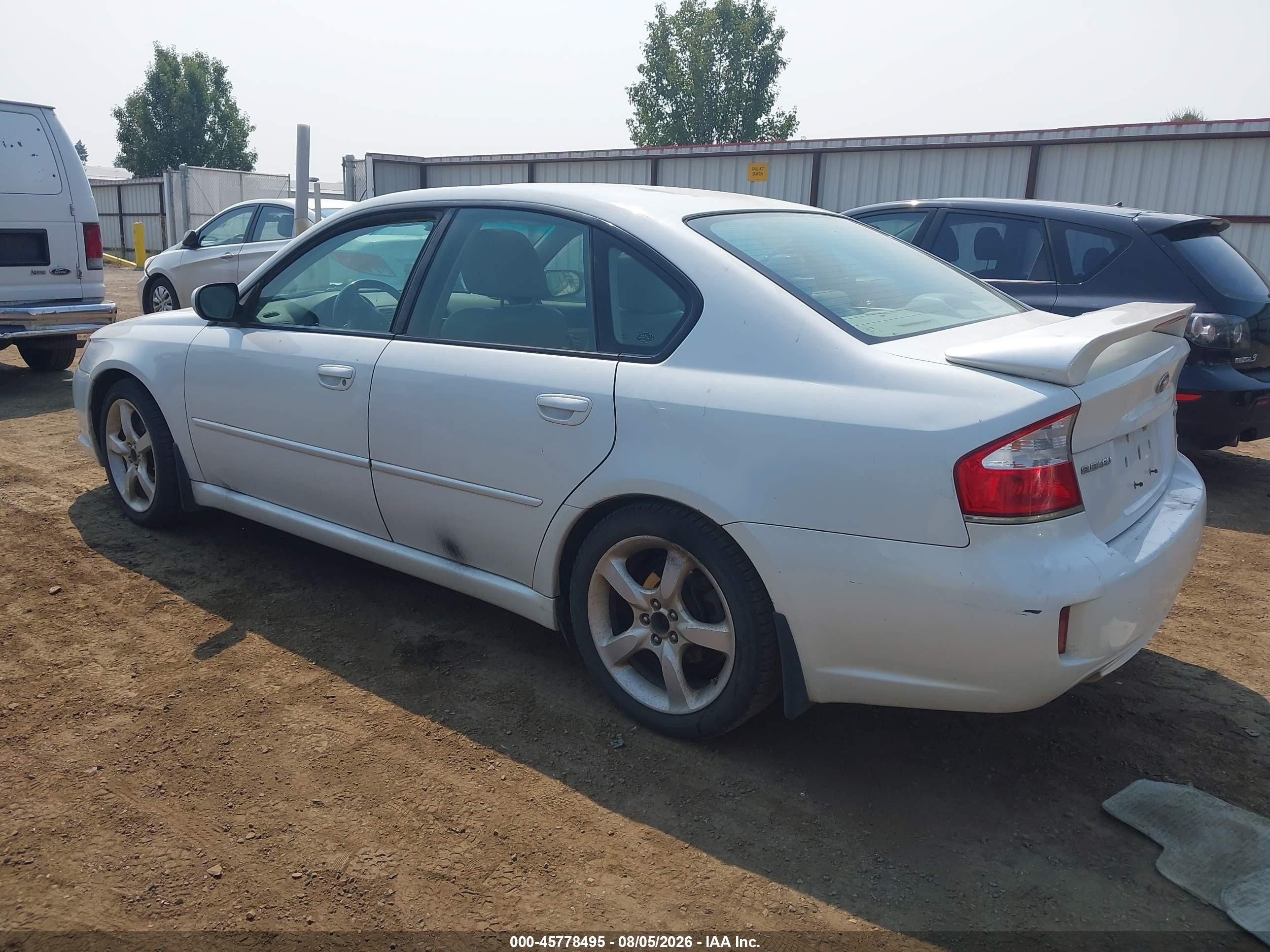 2008 Subaru Legacy 2.5i Limited Белый vin: 4S3BL626487217901