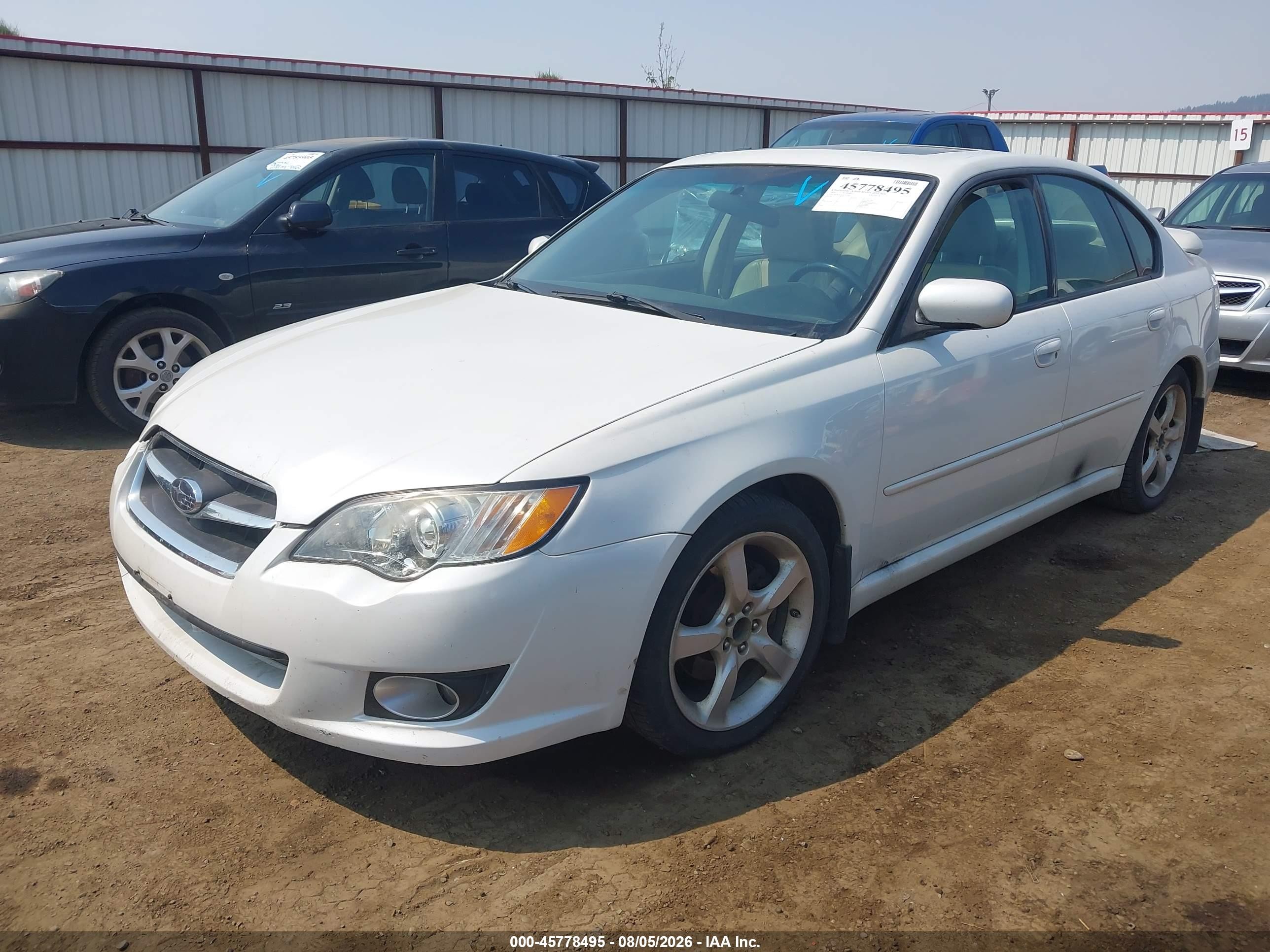 2008 Subaru Legacy 2.5i Limited Белый vin: 4S3BL626487217901