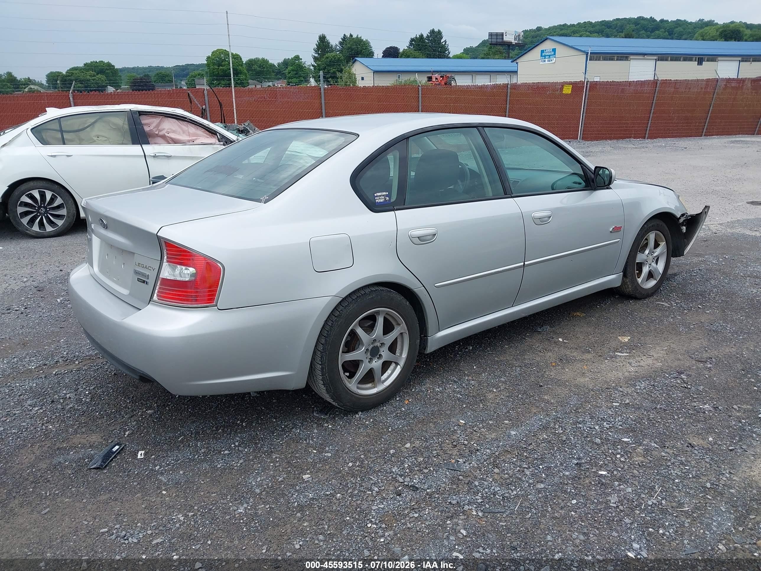 2006 Subaru Legacy 2.5i Silver vin: 4S3BL626567214910