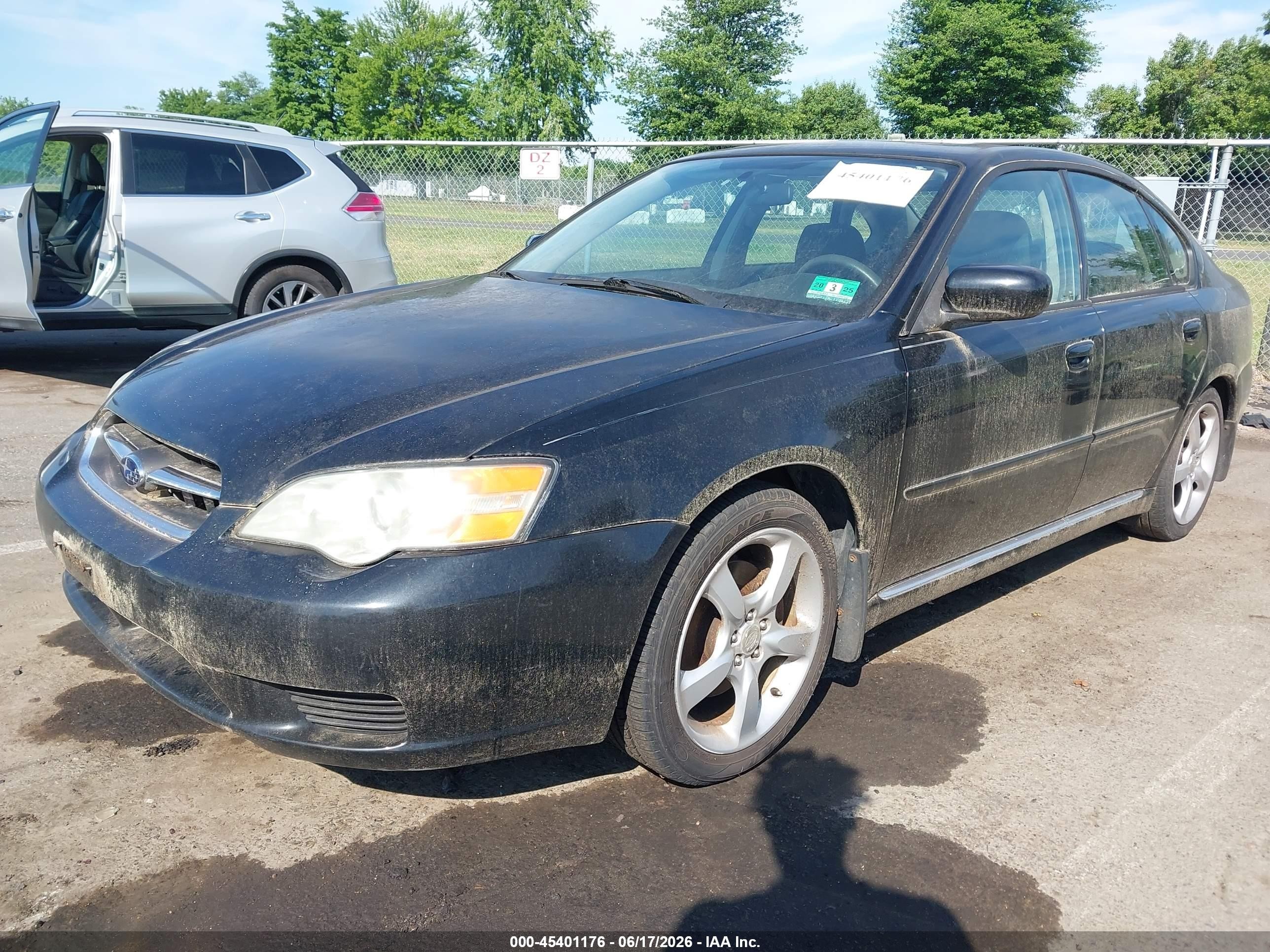 2006 Subaru Legacy 2.5i/2.5i Limited Black vin: 4S3BL626667203740