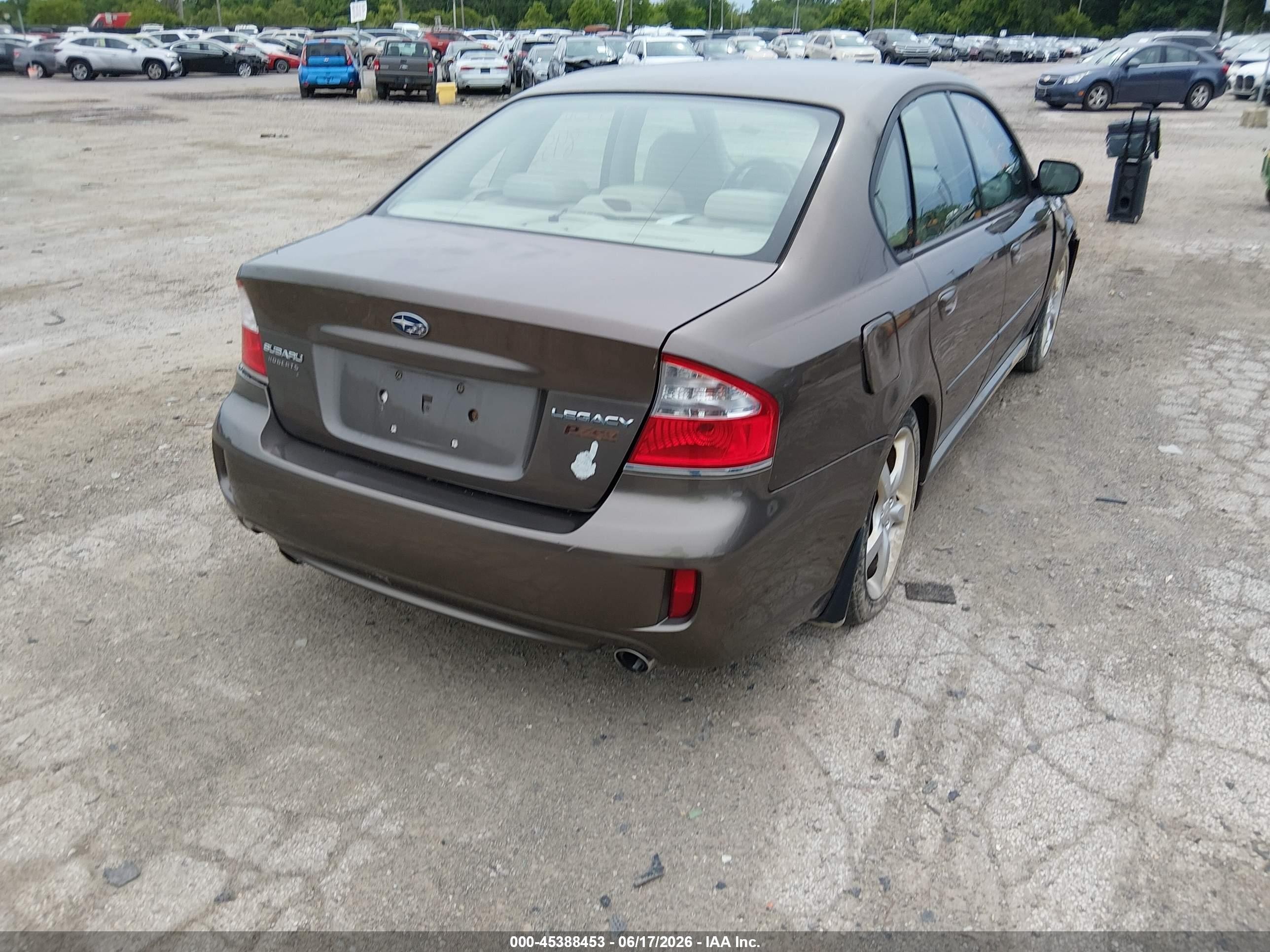2008 Subaru Legacy (natl) Ltd/ltd W/vdc Gray vin: 4S3BL626687206849