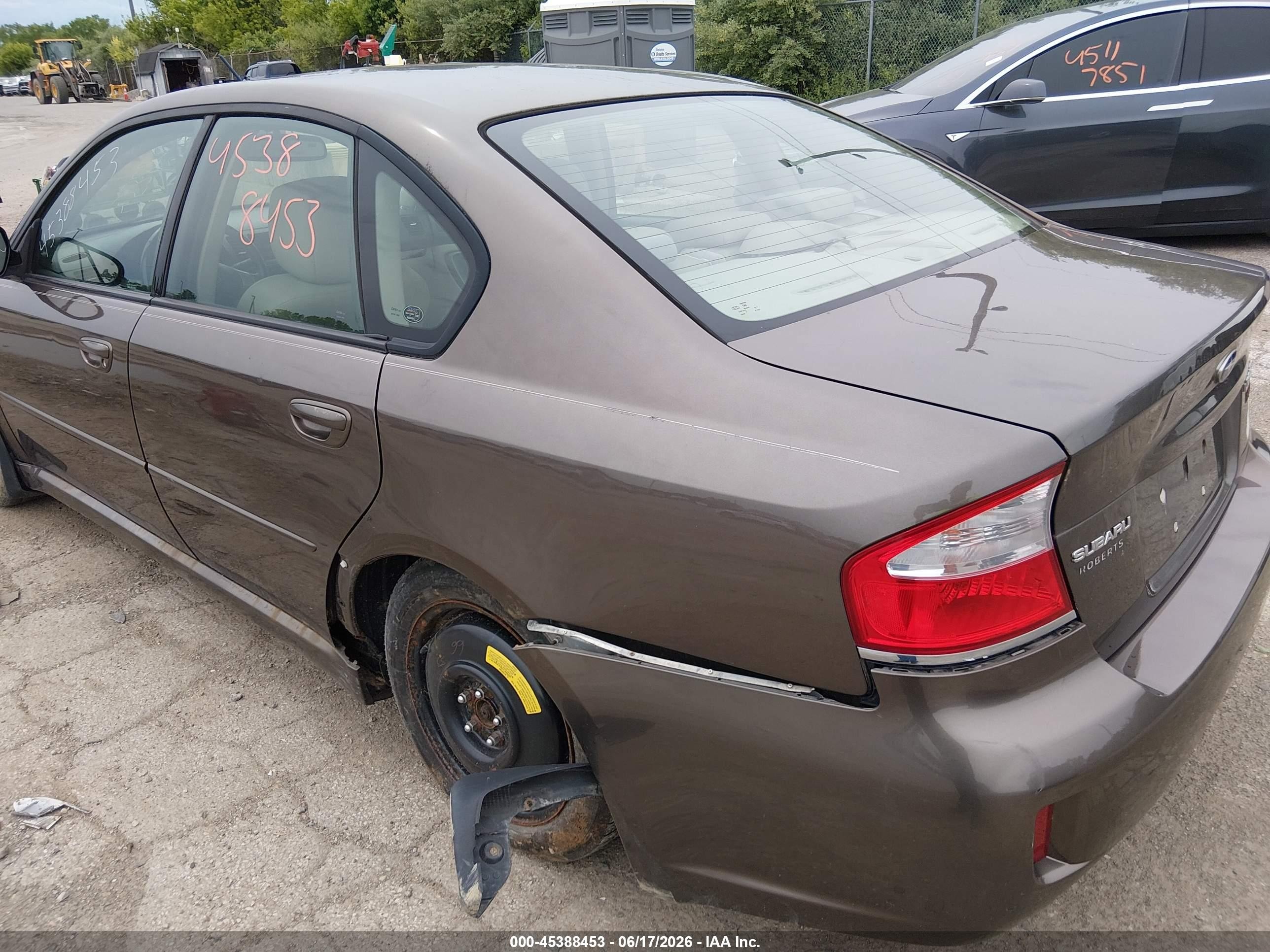 2008 Subaru Legacy (natl) Ltd/ltd W/vdc Gray vin: 4S3BL626687206849