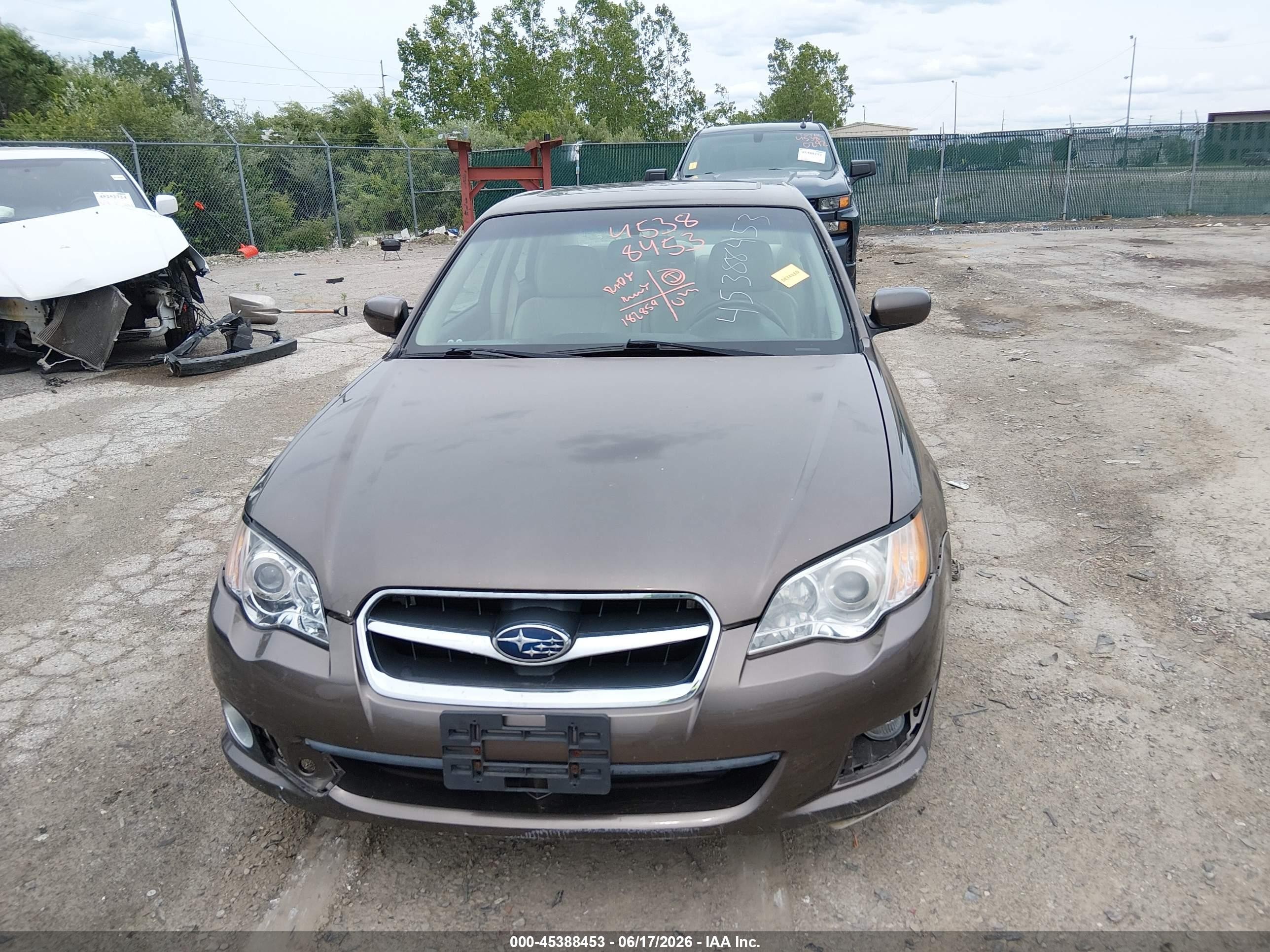 2008 Subaru Legacy (natl) Ltd/ltd W/vdc Gray vin: 4S3BL626687206849