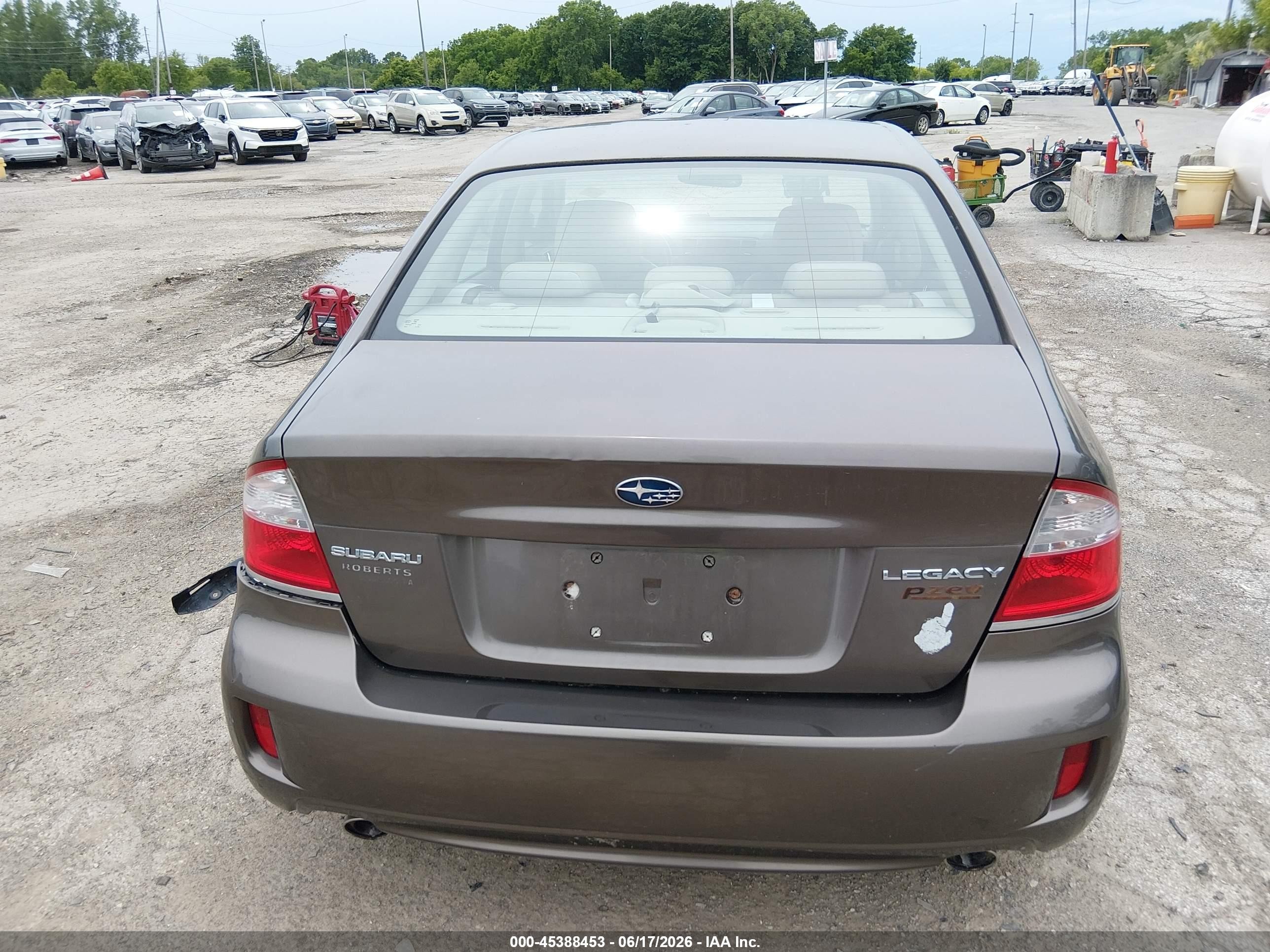 2008 Subaru Legacy (natl) Ltd/ltd W/vdc Gray vin: 4S3BL626687206849