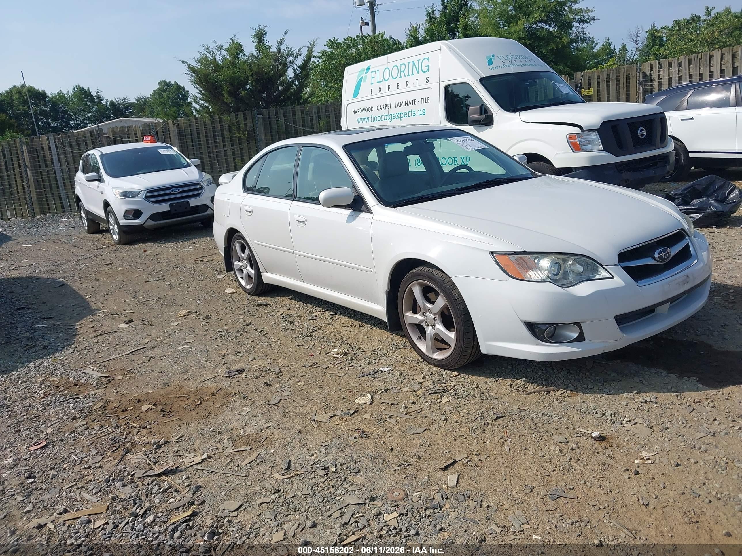 2008 Subaru Legacy 2.5i Limited White vin: 4S3BL626687208357