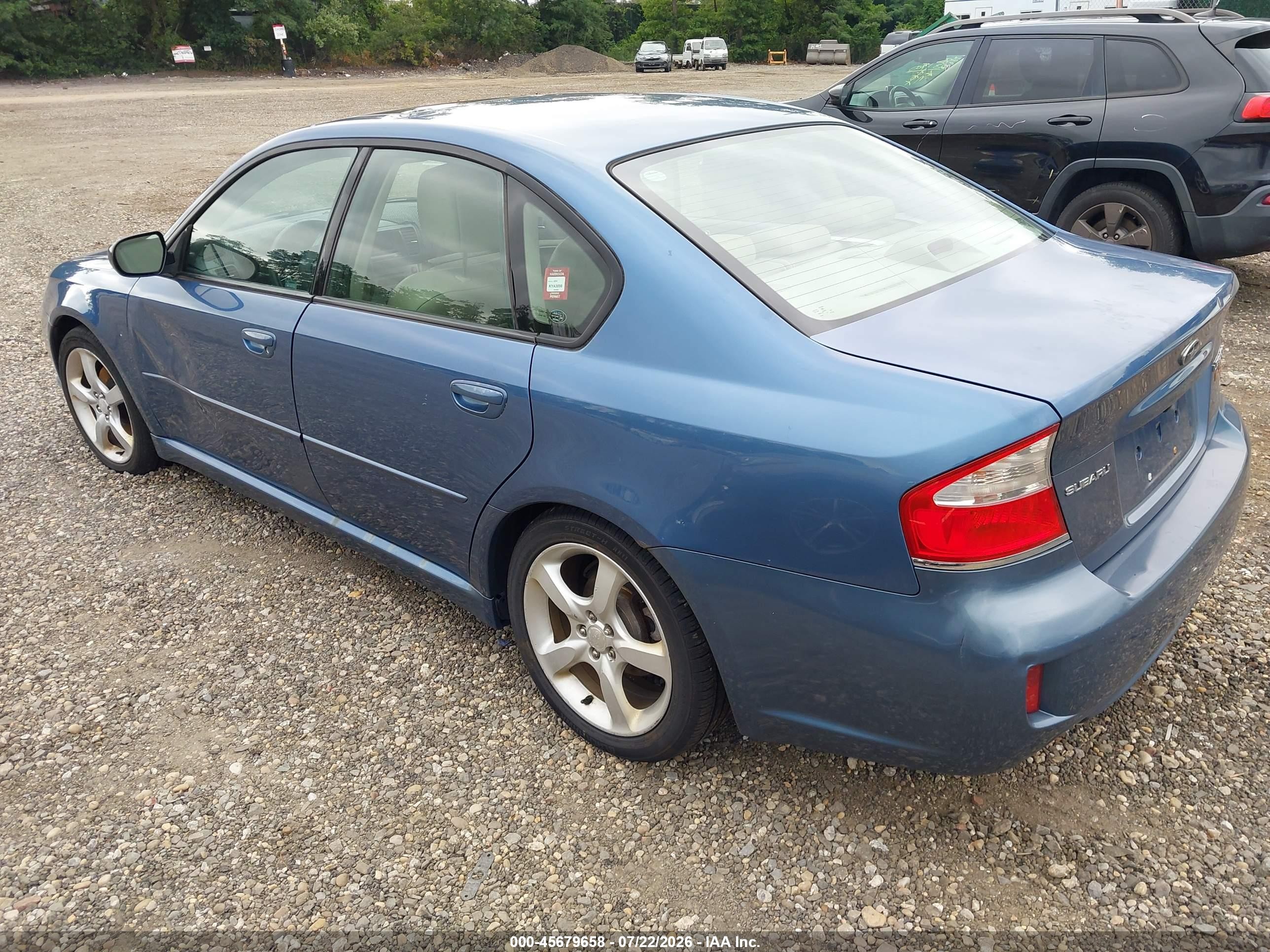 2008 Subaru Legacy (natl) Ltd/ltd W/vdc Blue vin: 4S3BL626687215163