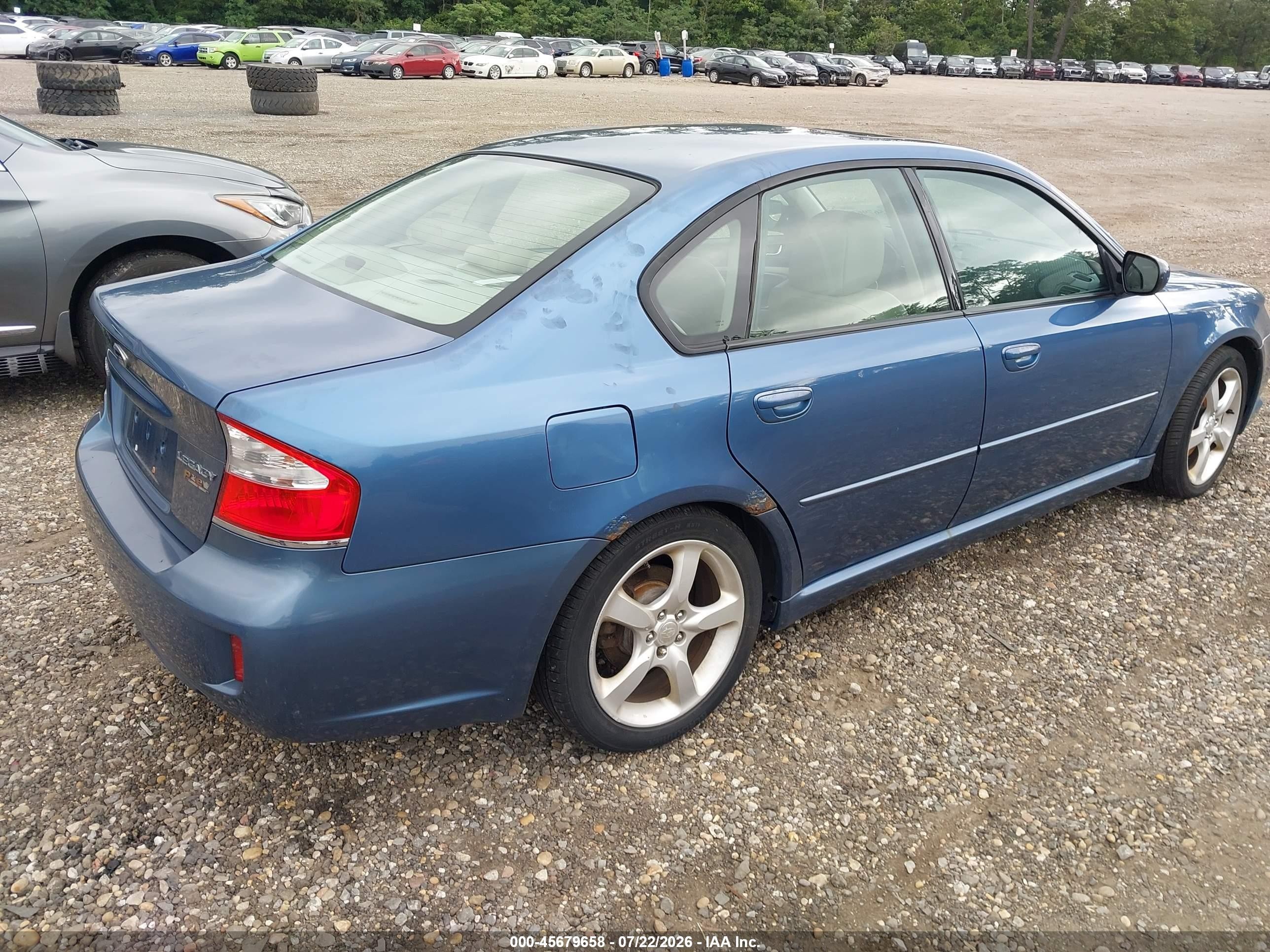 2008 Subaru Legacy (natl) Ltd/ltd W/vdc Blue vin: 4S3BL626687215163