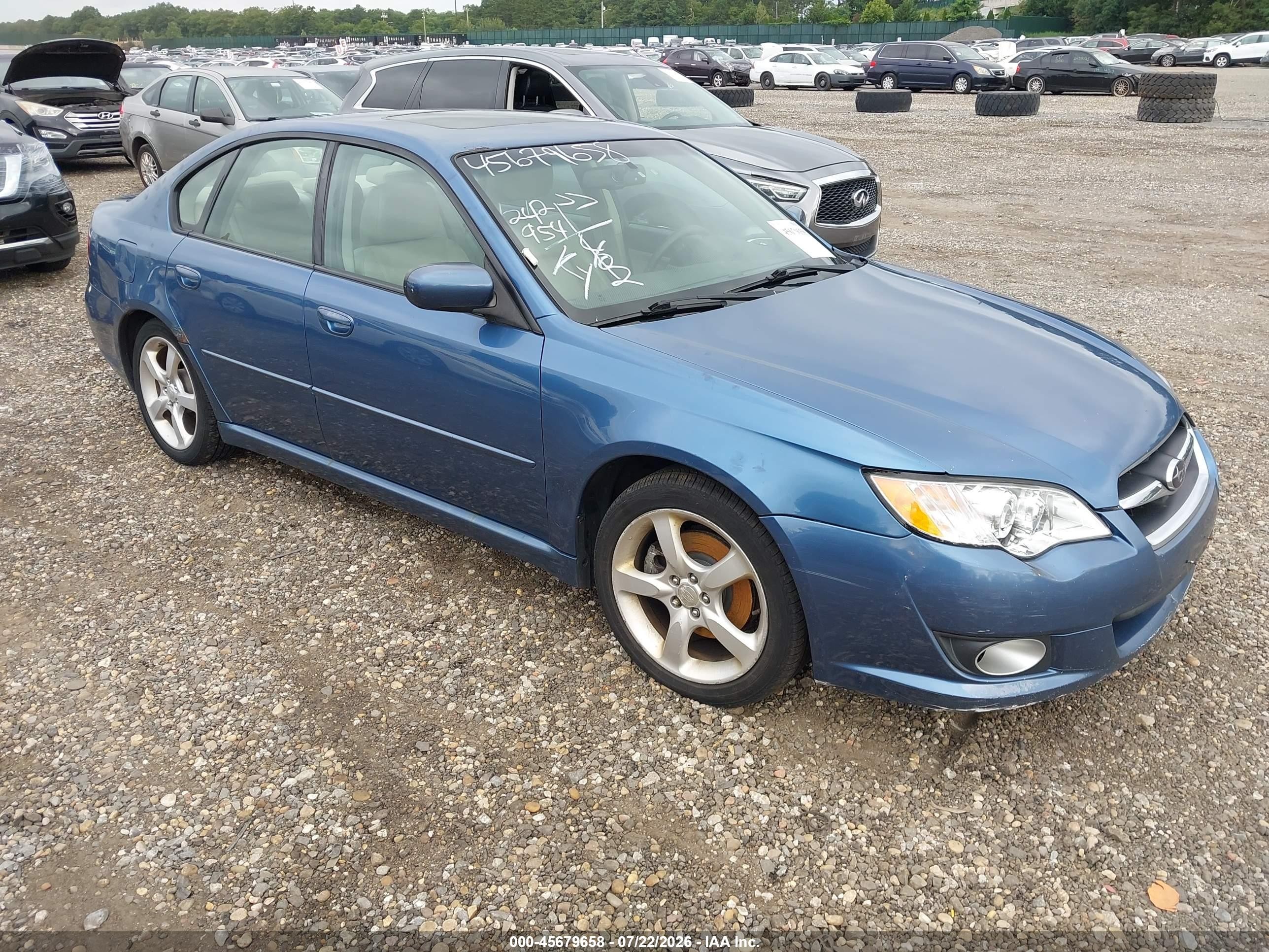 2008 Subaru Legacy (natl) Ltd/ltd W/vdc Blue vin: 4S3BL626687215163