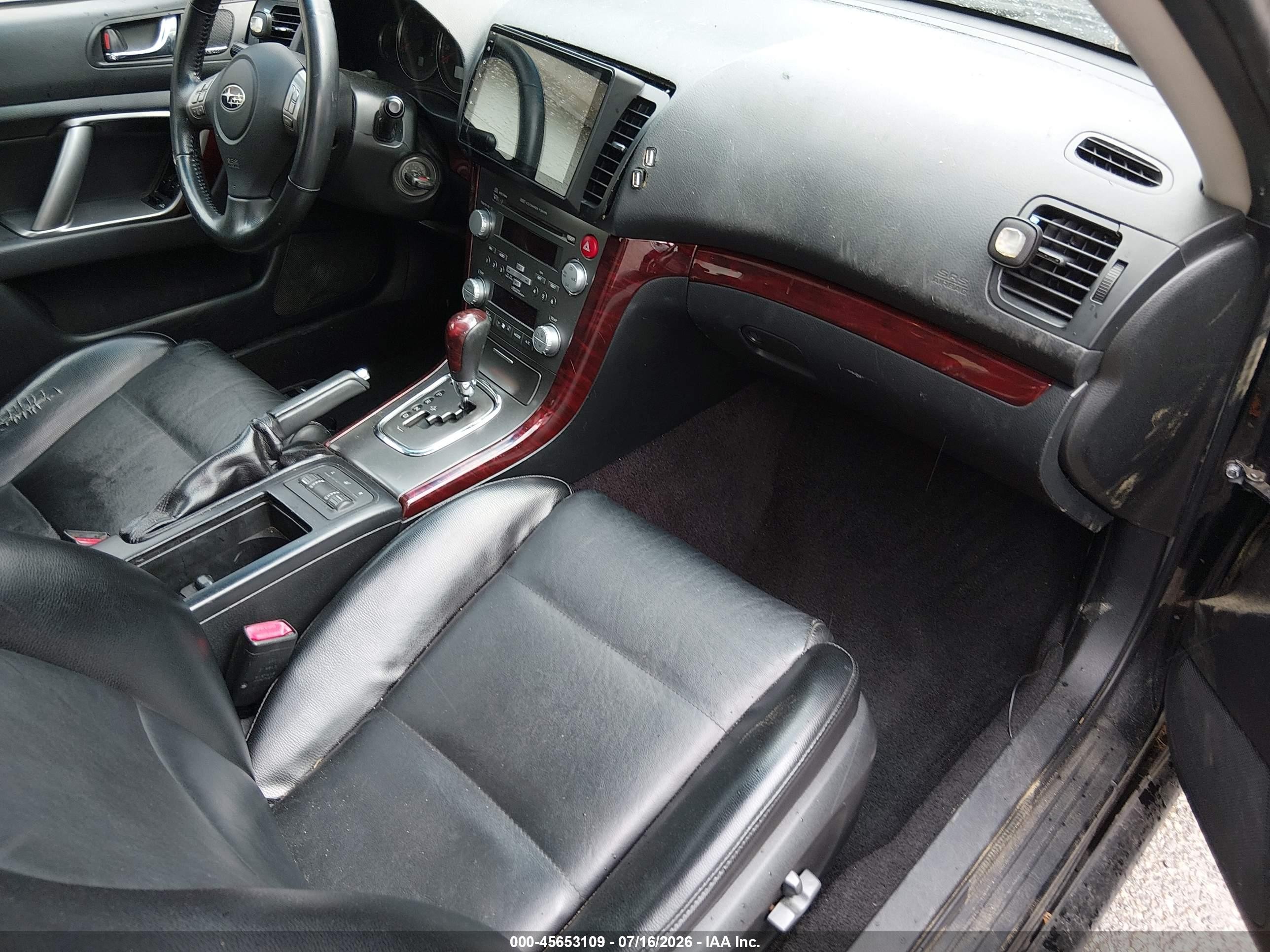 2009 Subaru Legacy 2.5i Limited Черный vin: 4S3BL626697229825