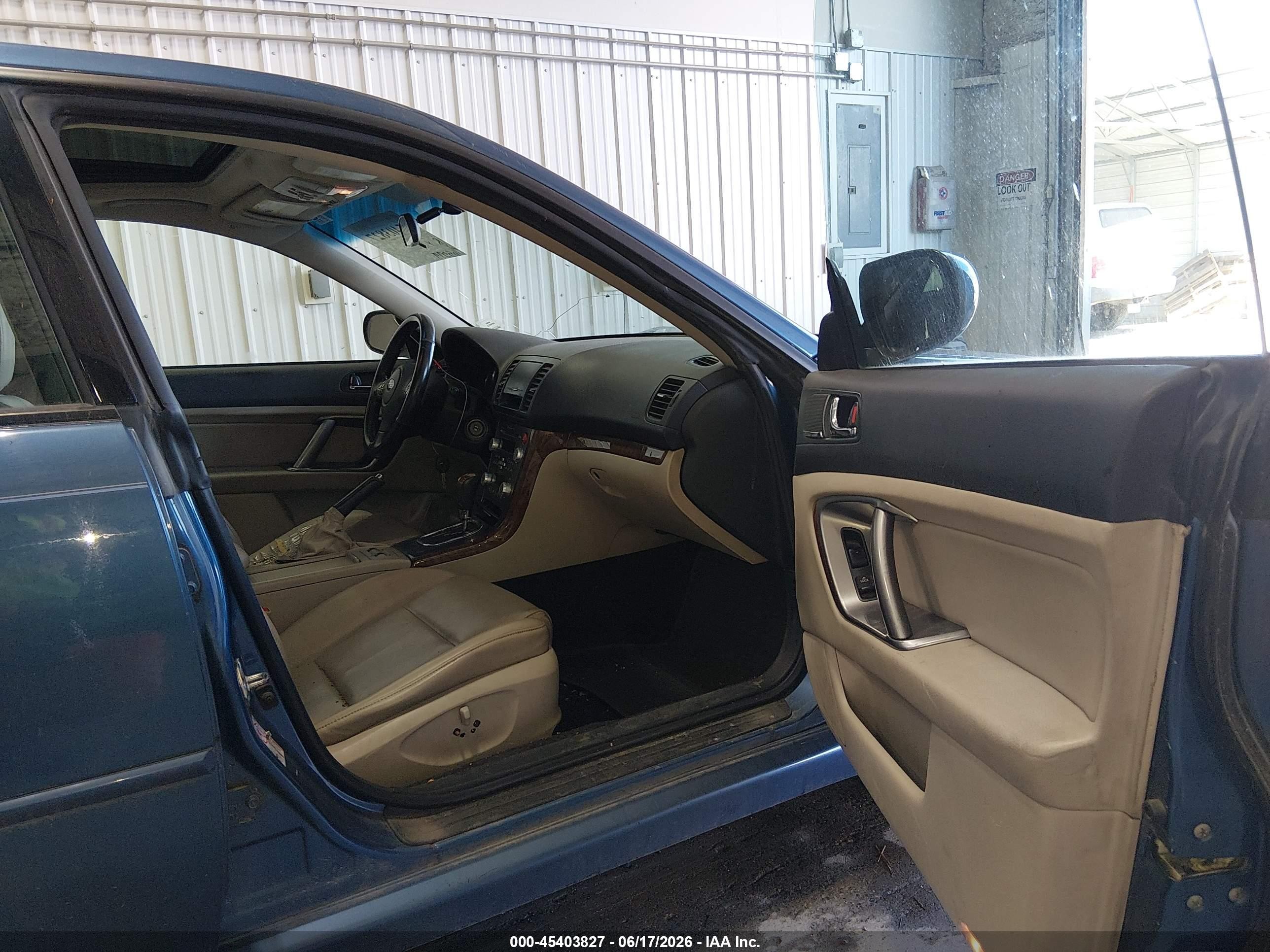 2009 Subaru Legacy 2.5i Limited Blue vin: 4S3BL626697230568