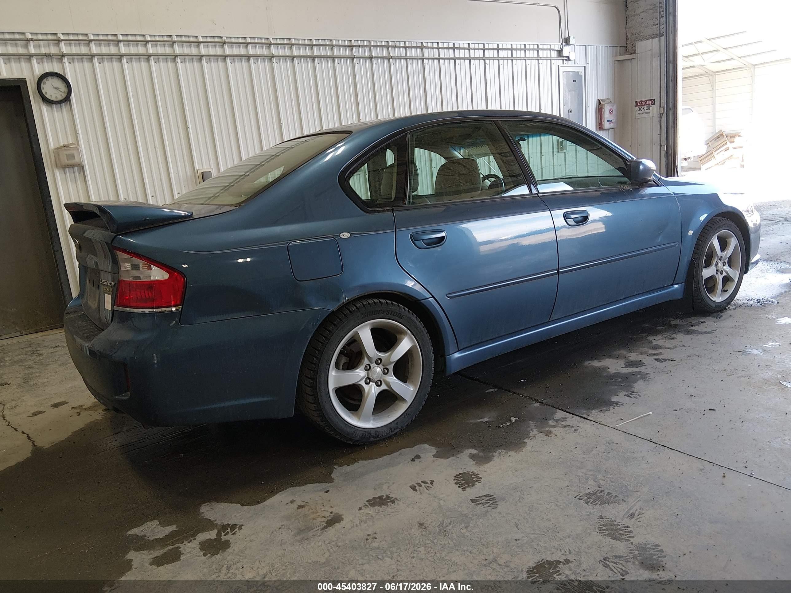 2009 Subaru Legacy 2.5i Limited Blue vin: 4S3BL626697230568