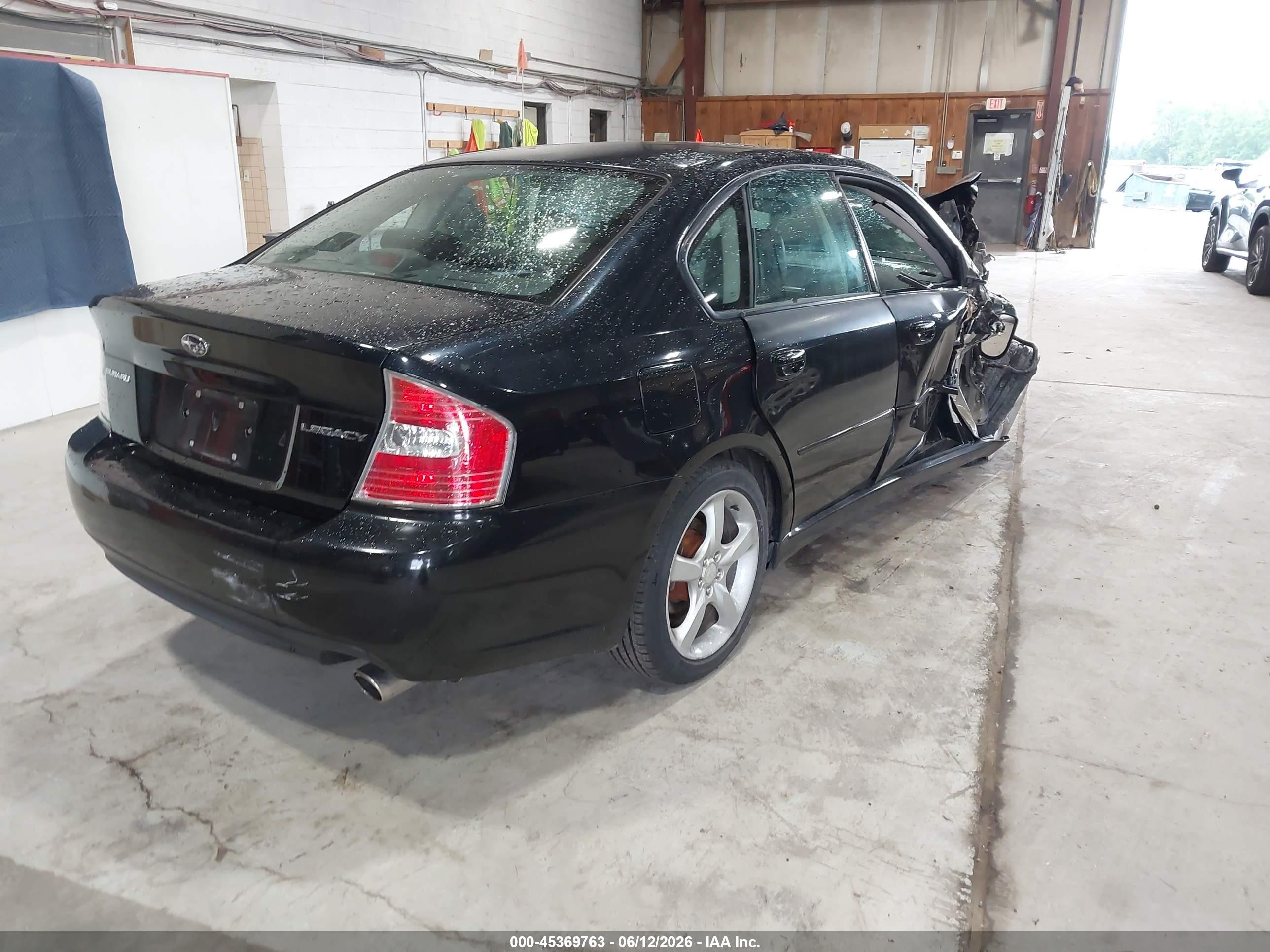 2007 Subaru Legacy 2.5i Limited Black vin: 4S3BL626777203635