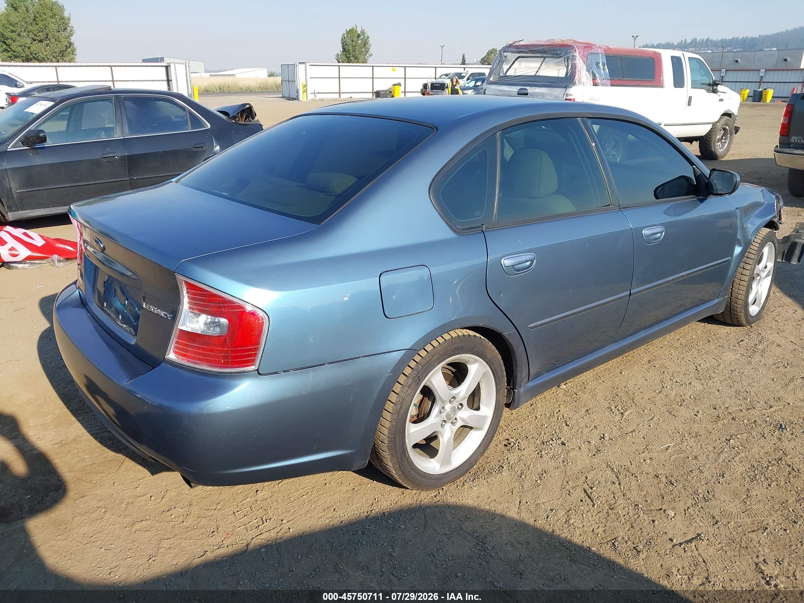 2006 Subaru Legacy 2.5i/2.5i Limited Blue vin: 4S3BL626867210432