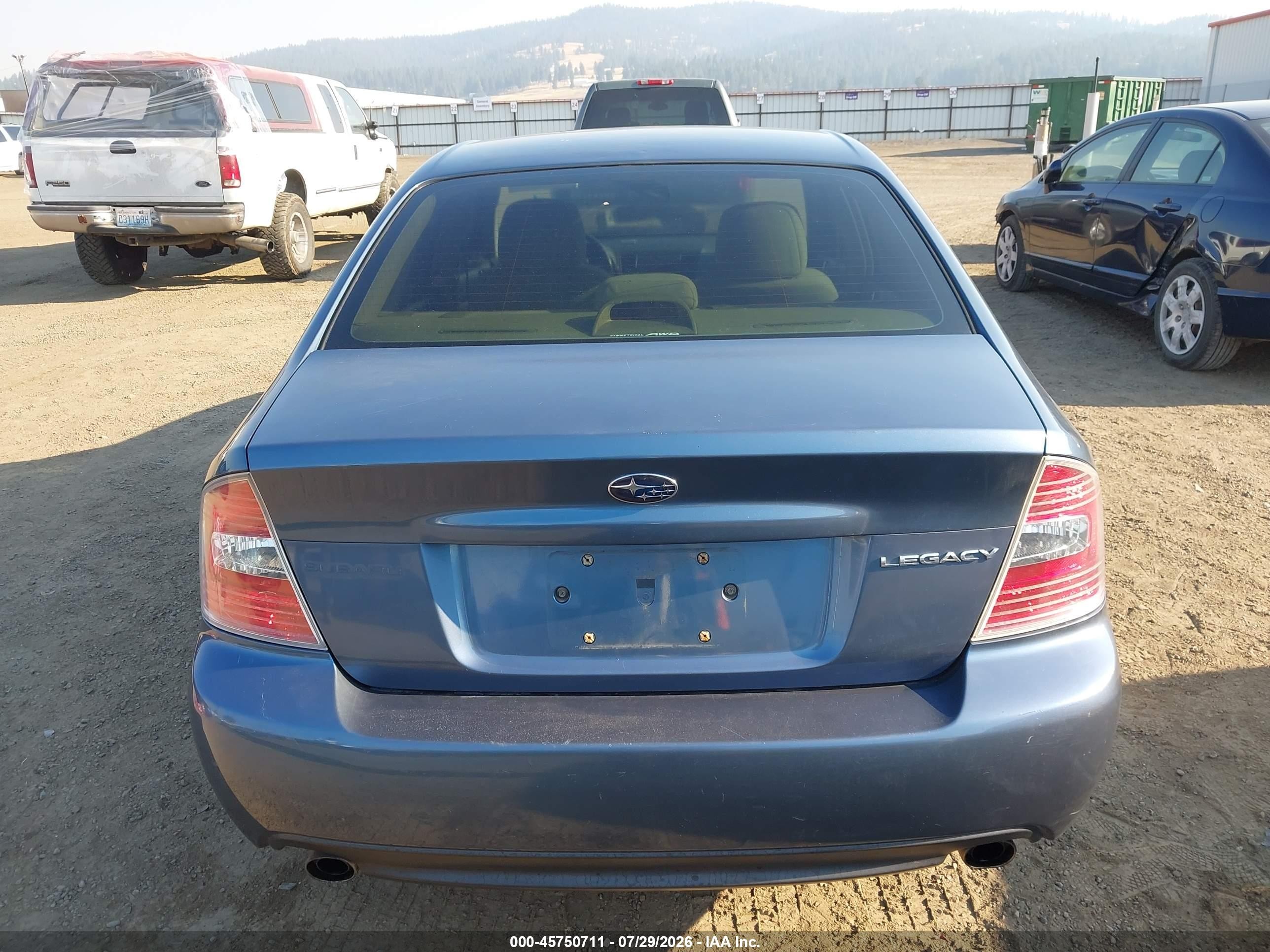 2006 Subaru Legacy 2.5i/2.5i Limited Blue vin: 4S3BL626867210432