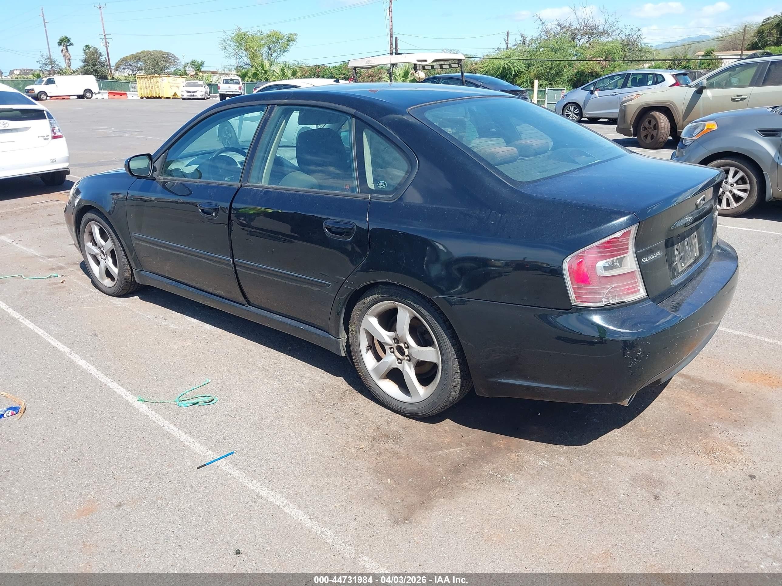 2006 Subaru Legacy 2.5i Black vin: 4S3BL626X67215406