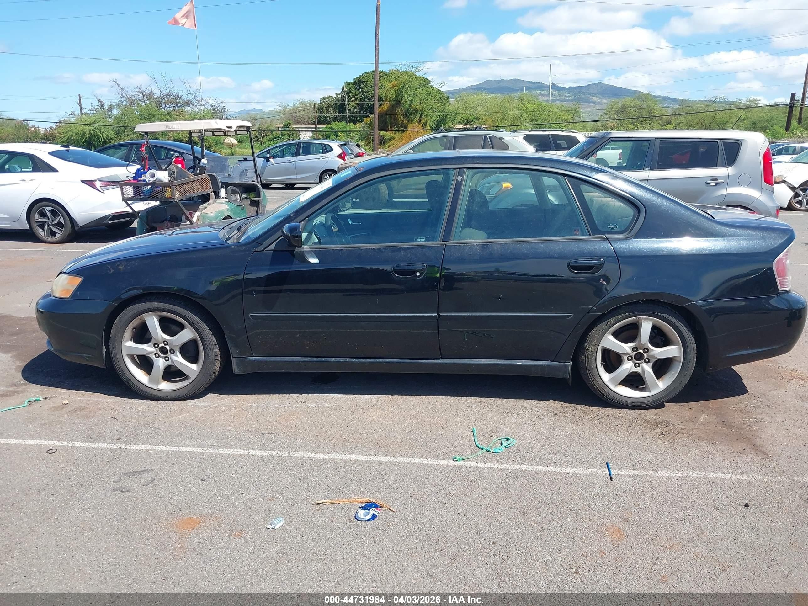 2006 Subaru Legacy 2.5i Black vin: 4S3BL626X67215406
