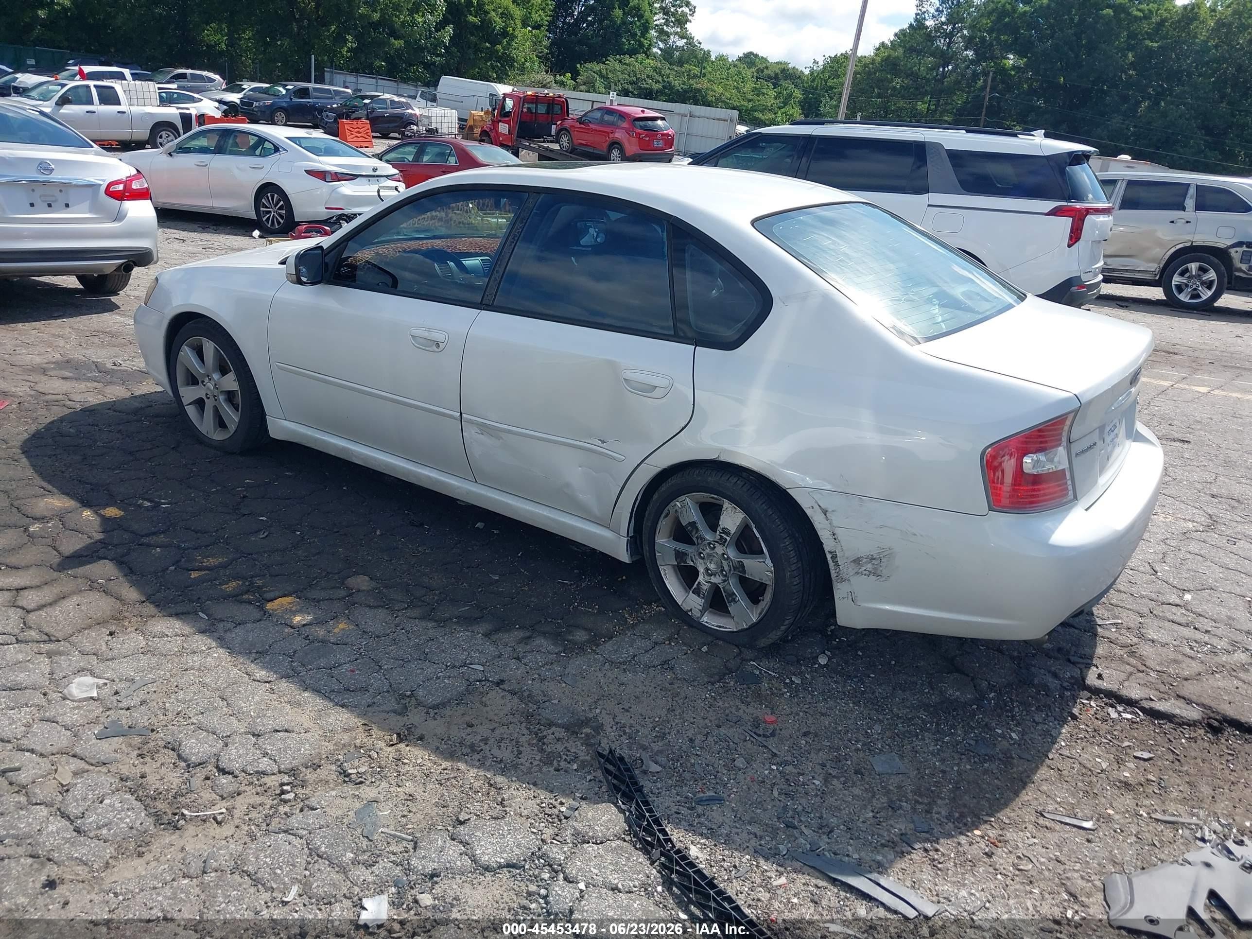2007 Subaru Legacy 2.5gt Limited White vin: 4S3BL676074210792